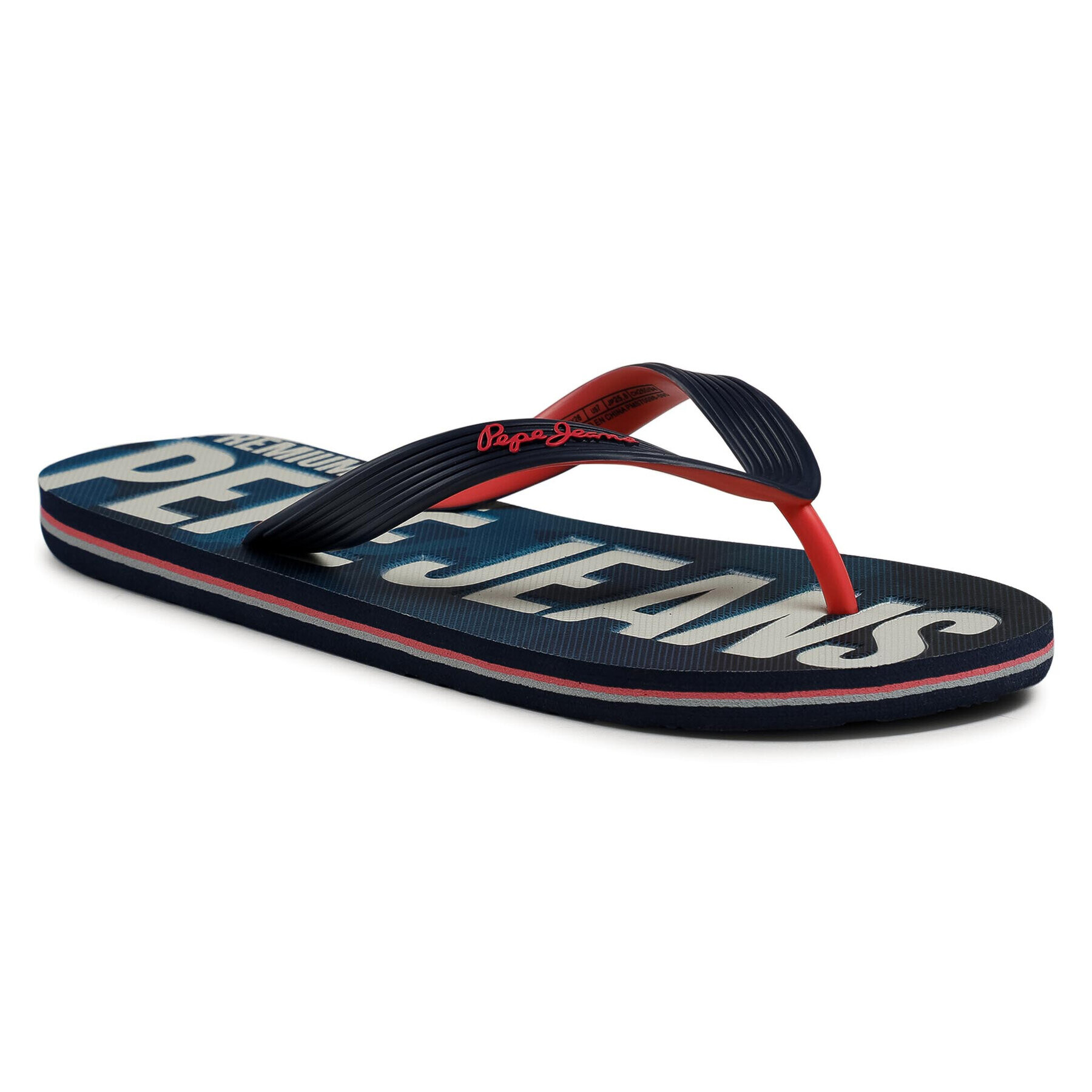 Pepe Jeans Flip flop Hawi Camo PMS70098 Bleumarin - Pled.ro