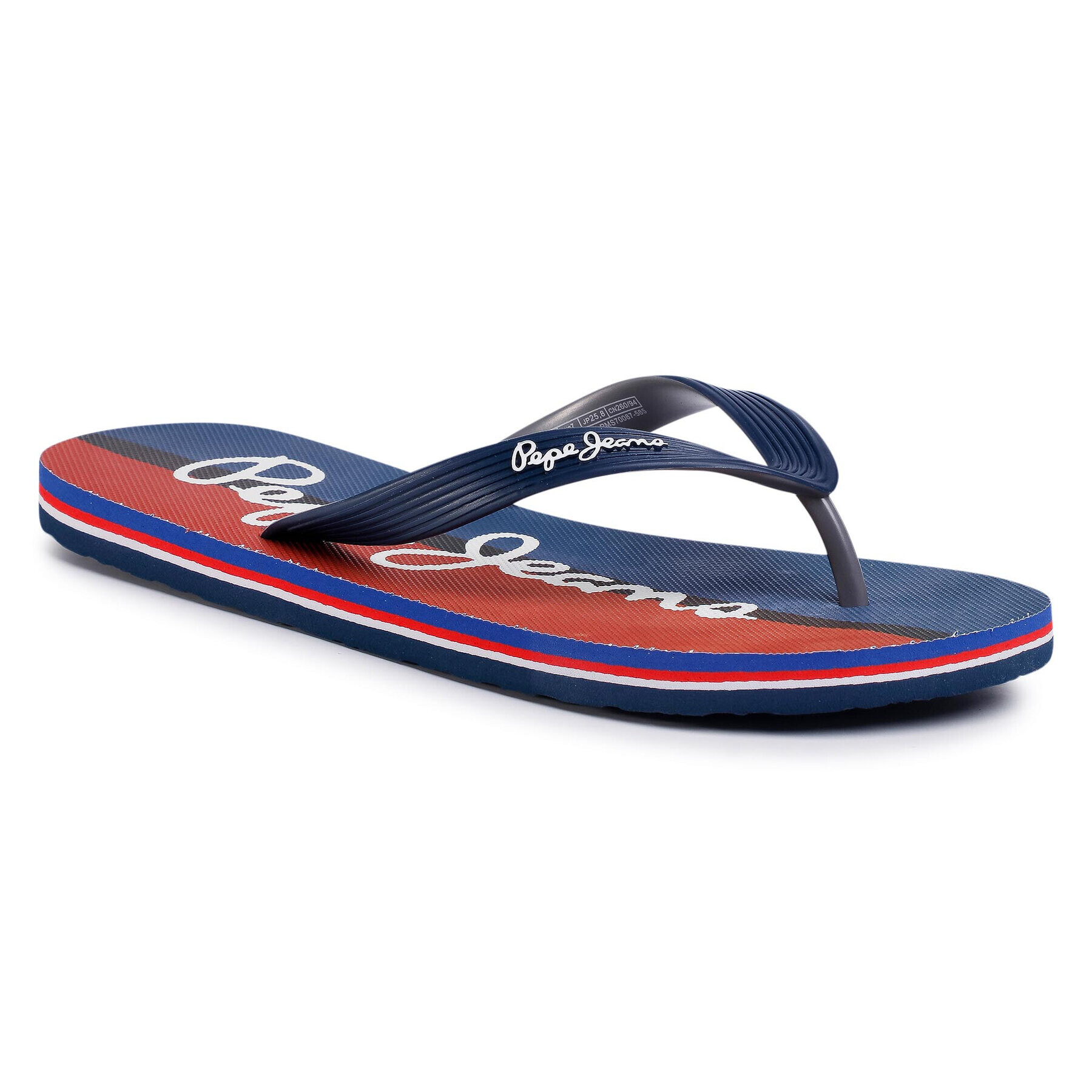 Pepe Jeans Flip flop Hawi Watercolor PMS70087 Bleumarin - Pled.ro