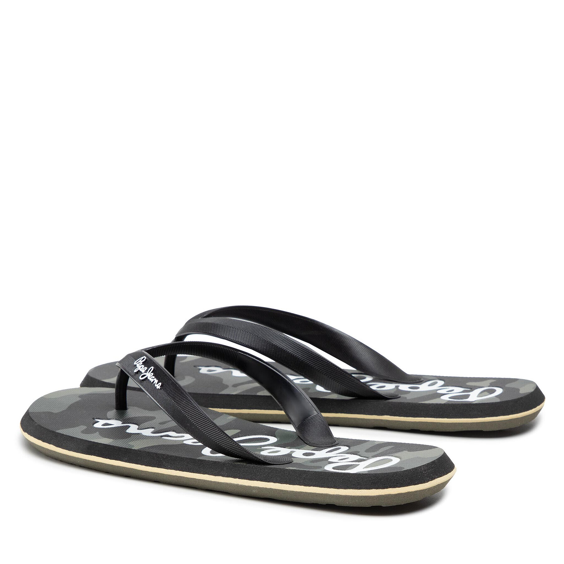 Pepe Jeans Flip flop Wgale Camo PMS70116 Negru - Pled.ro