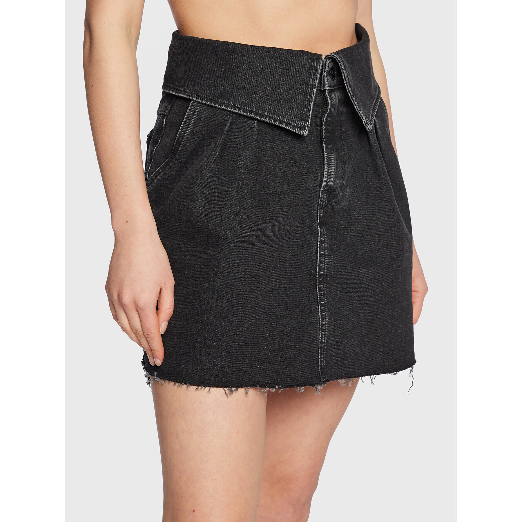 Pepe Jeans Fustă de blugi Kaz PL901009 Negru Regular Fit - Pled.ro