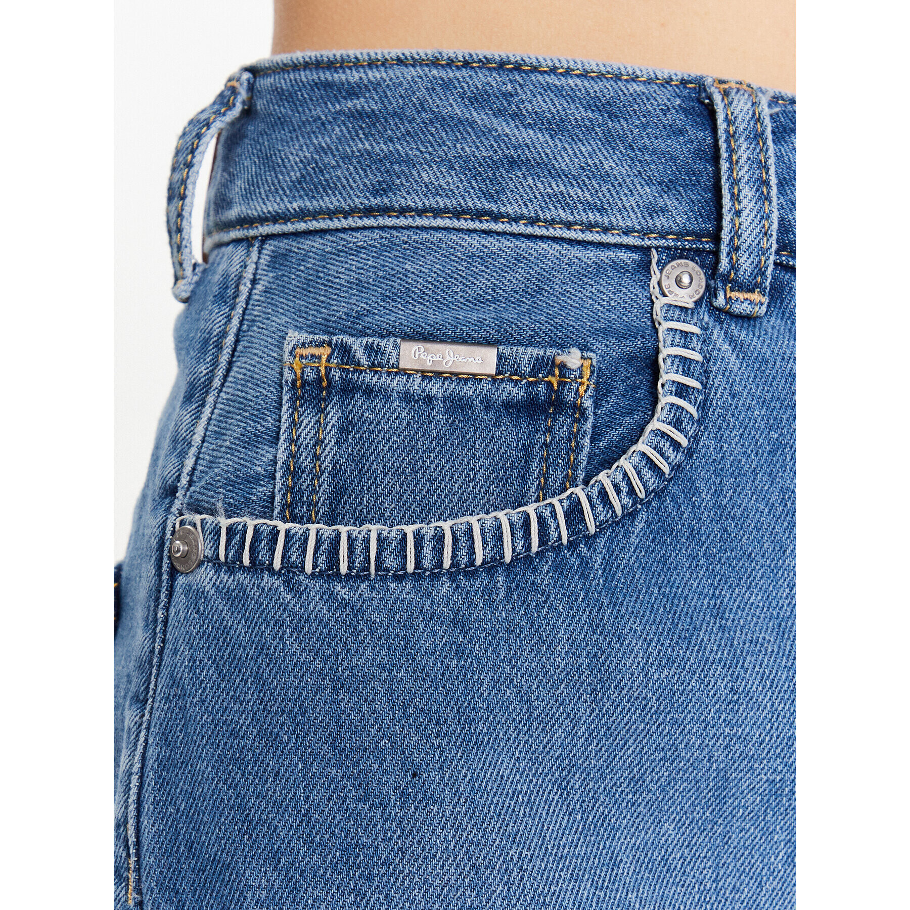 Pepe Jeans Fustă de blugi Sofi PL901017 Albastru Regular Fit - Pled.ro