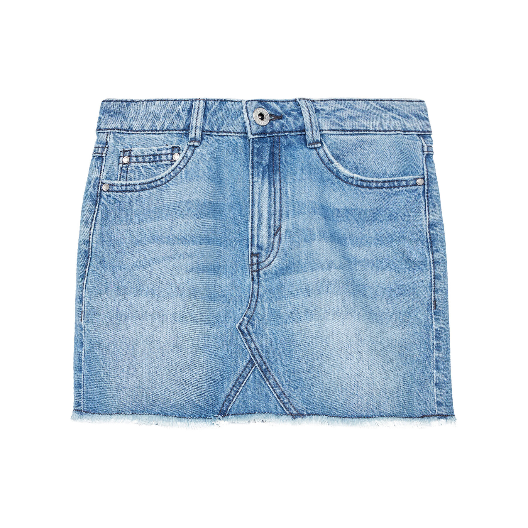 Pepe Jeans Fustă Kourtney PG900516 Albastru Regular Fit - Pled.ro