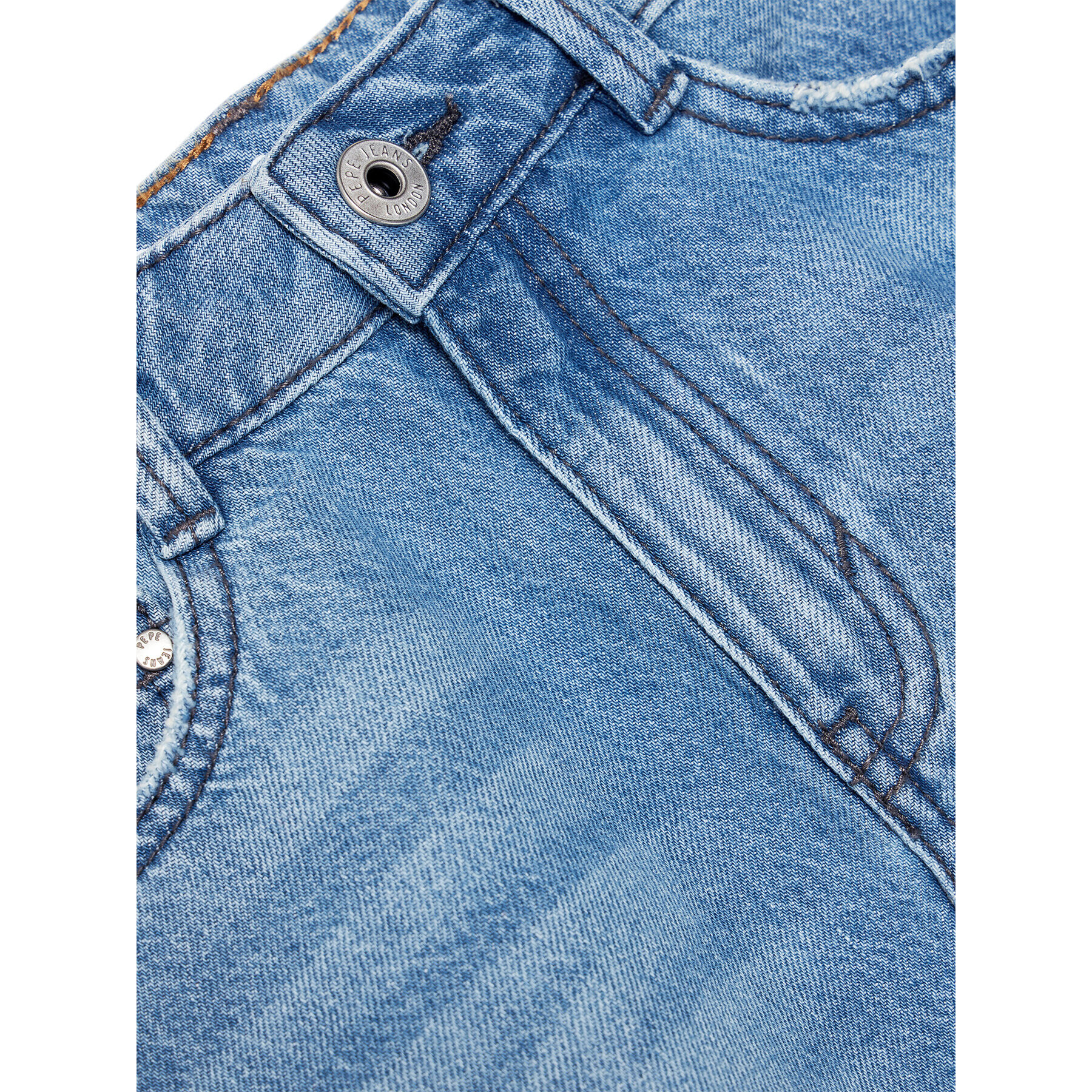 Pepe Jeans Fustă Kourtney PG900516 Albastru Regular Fit - Pled.ro