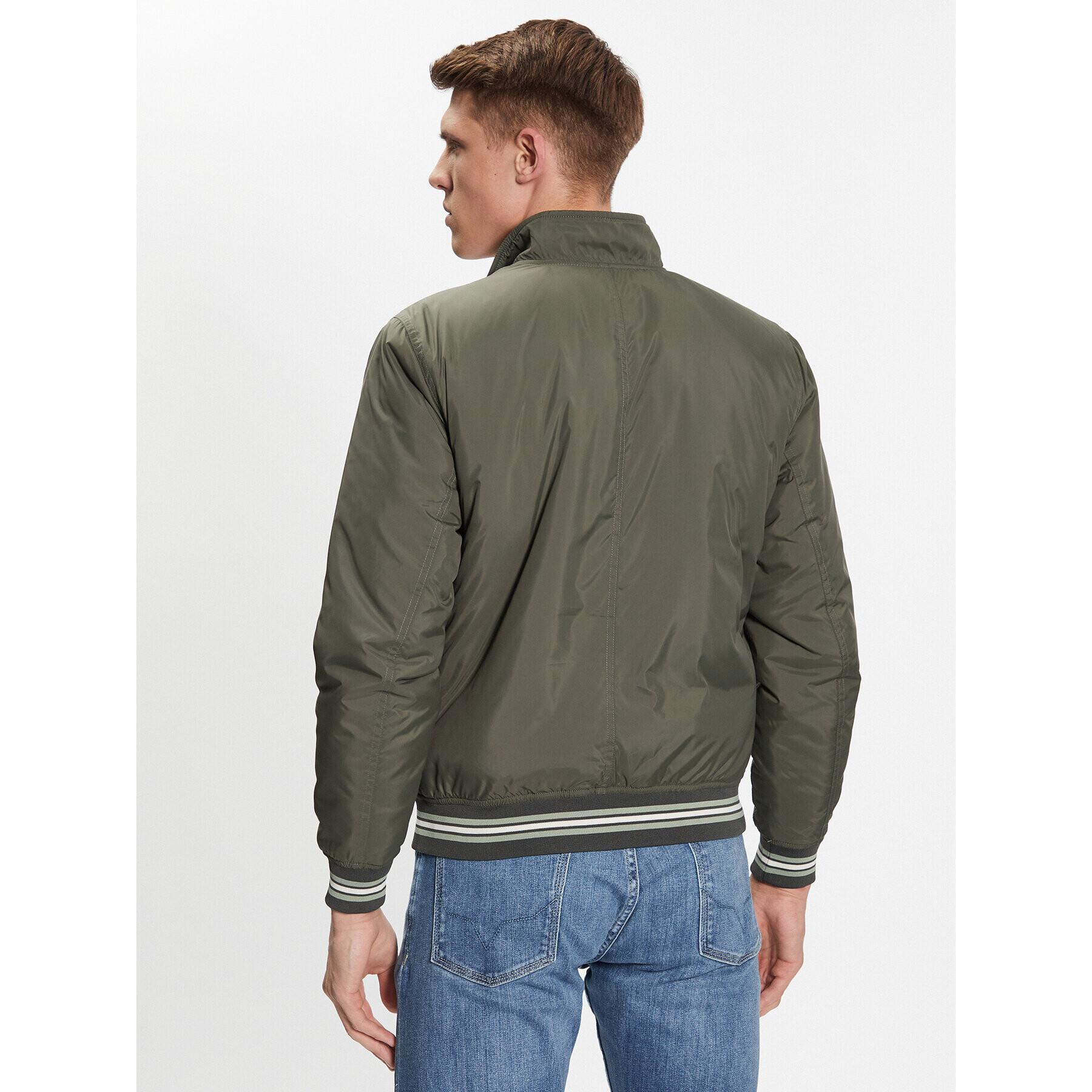 Pepe Jeans Geacă bomber PM402798 Verde Regular Fit - Pled.ro