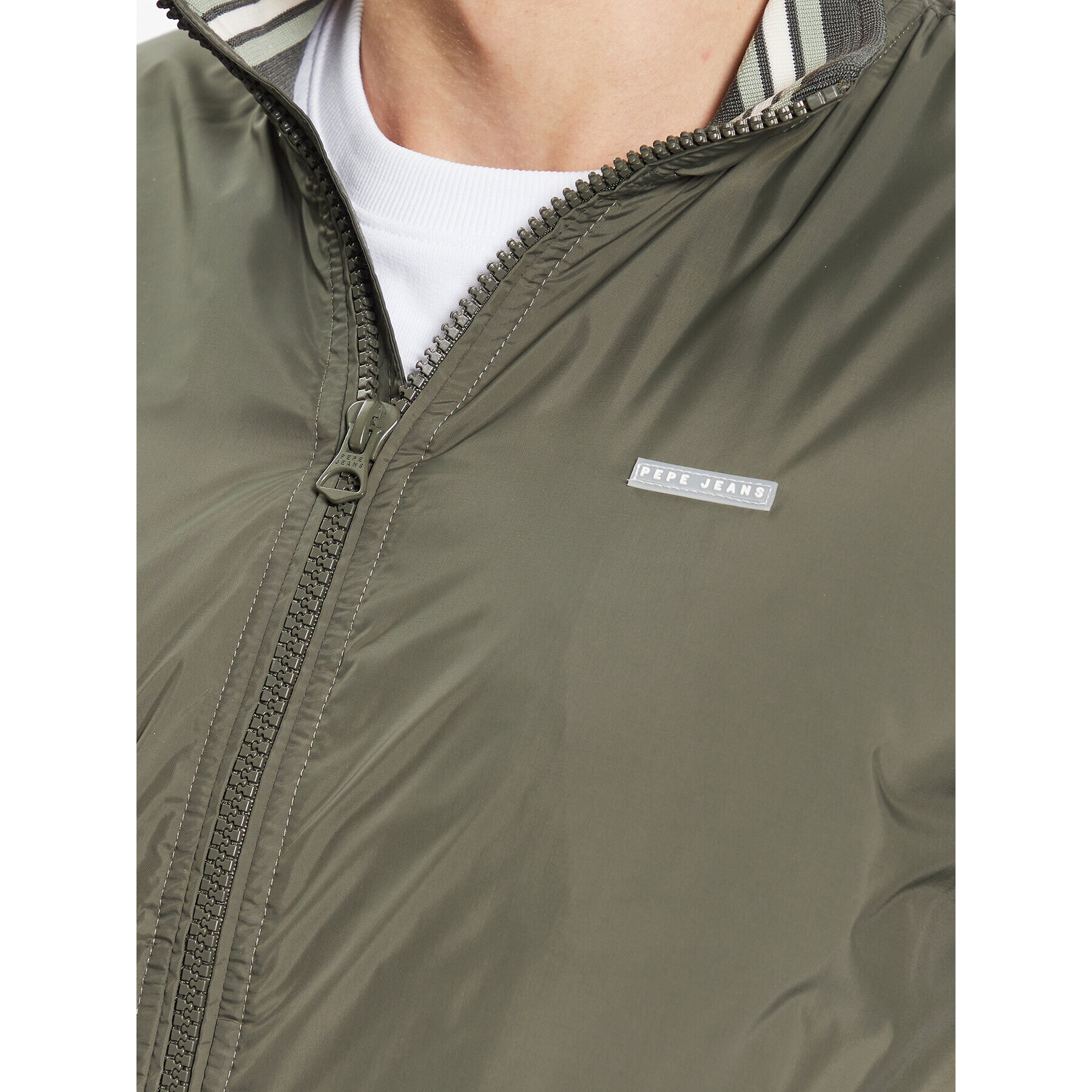 Pepe Jeans Geacă bomber PM402798 Verde Regular Fit - Pled.ro