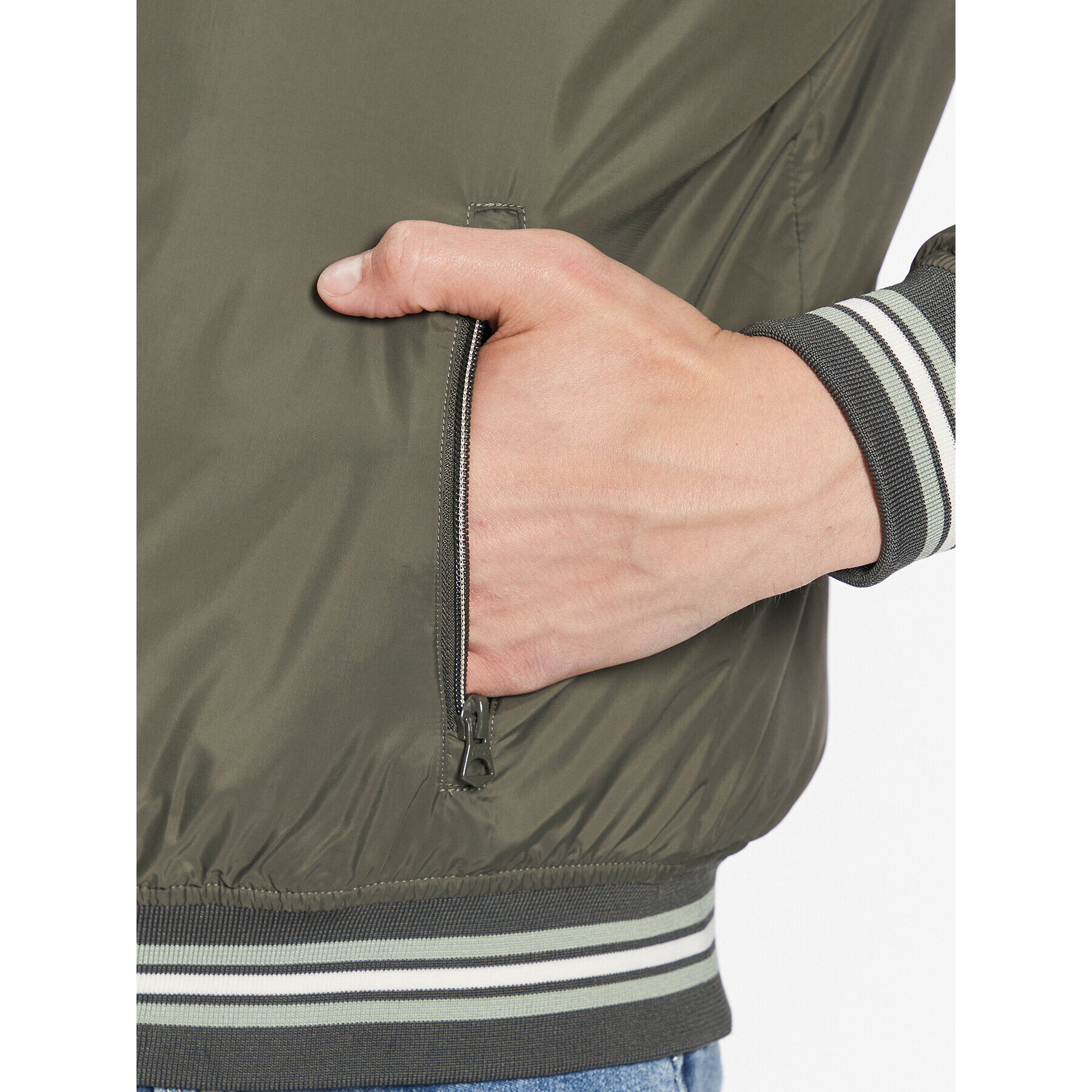 Pepe Jeans Geacă bomber PM402798 Verde Regular Fit - Pled.ro