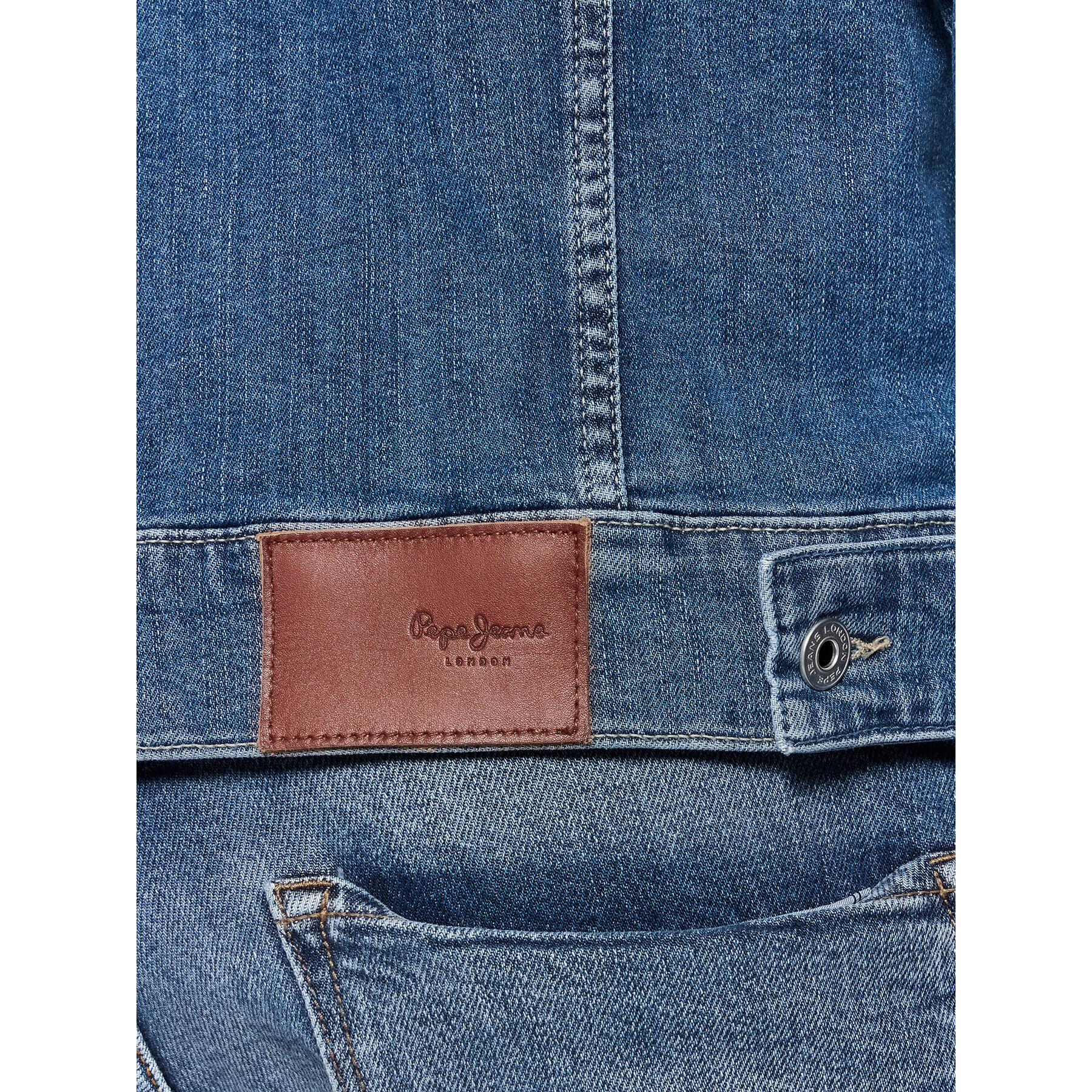 Pepe Jeans Geacă de blugi PM402465 Bleumarin Regular Fit - Pled.ro