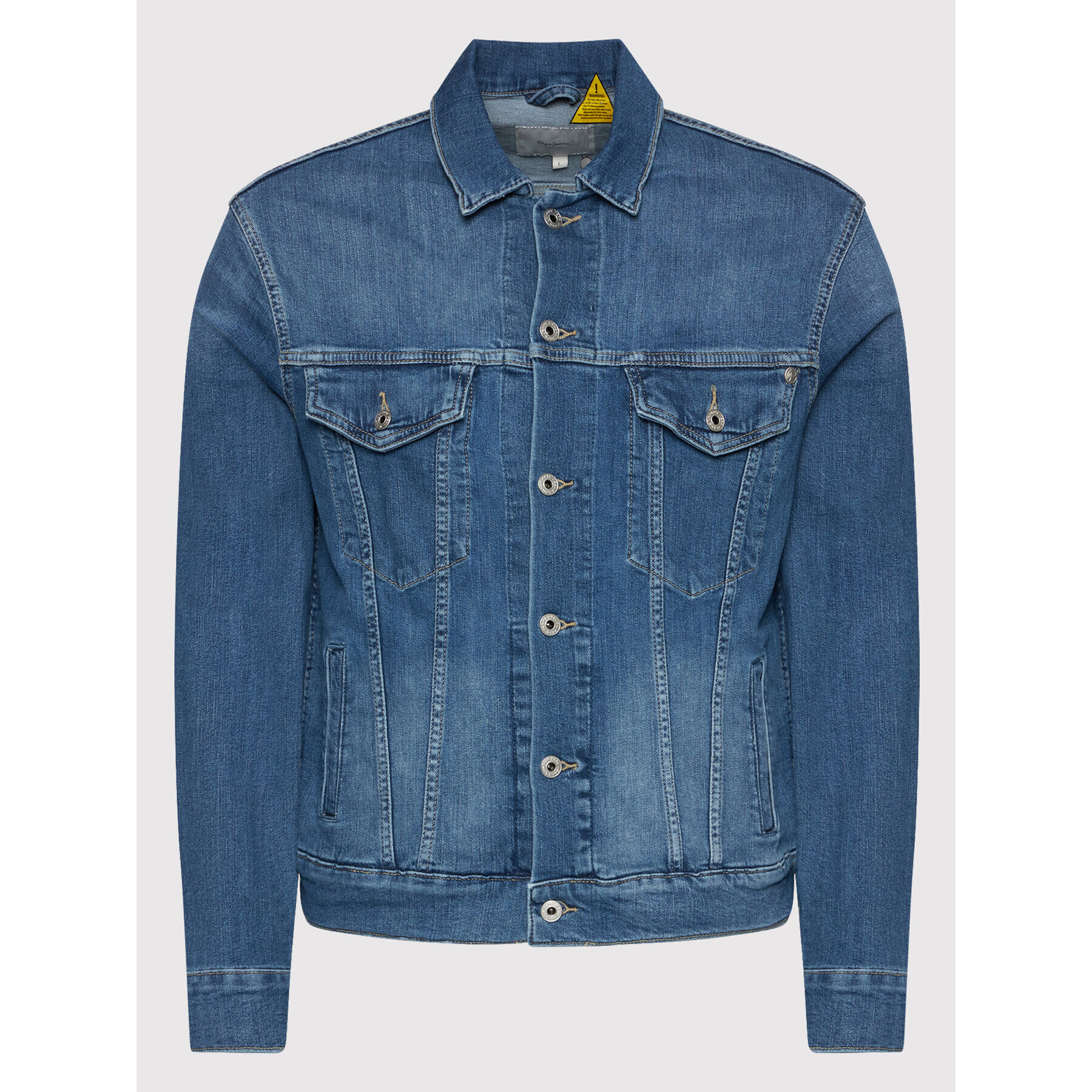 Pepe Jeans Geacă de blugi PM402465 Bleumarin Regular Fit - Pled.ro