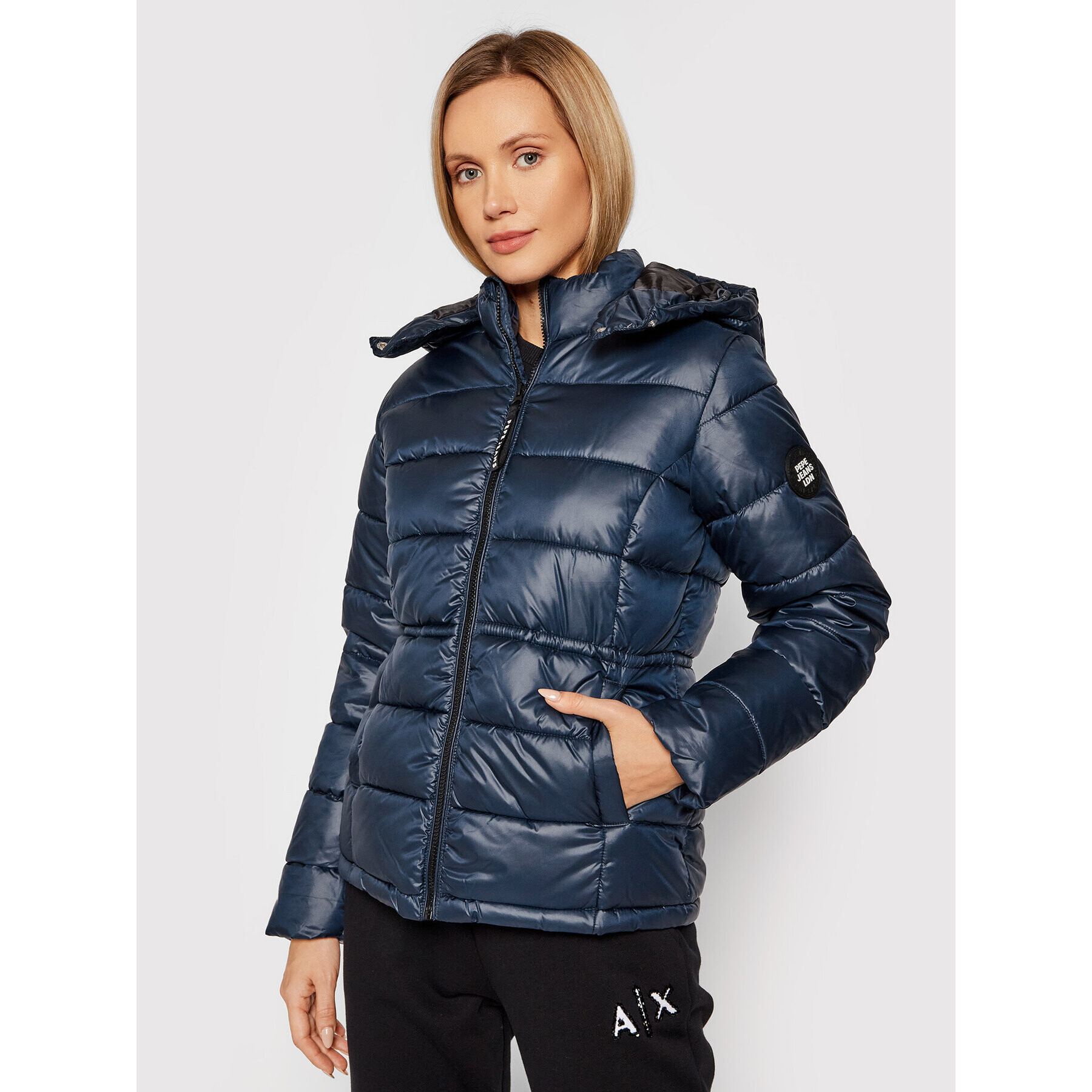 Pepe Jeans Geacă din puf Camille PL401979 Bleumarin Regular Fit - Pled.ro