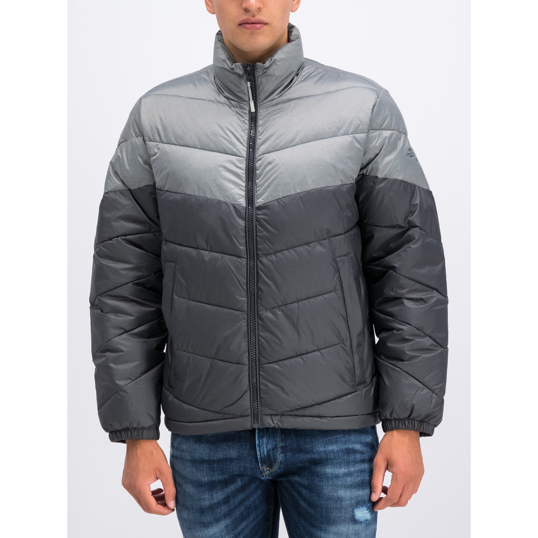 Pepe Jeans Geacă din puf Dereka PM402118 Gri Regular Fit - Pled.ro