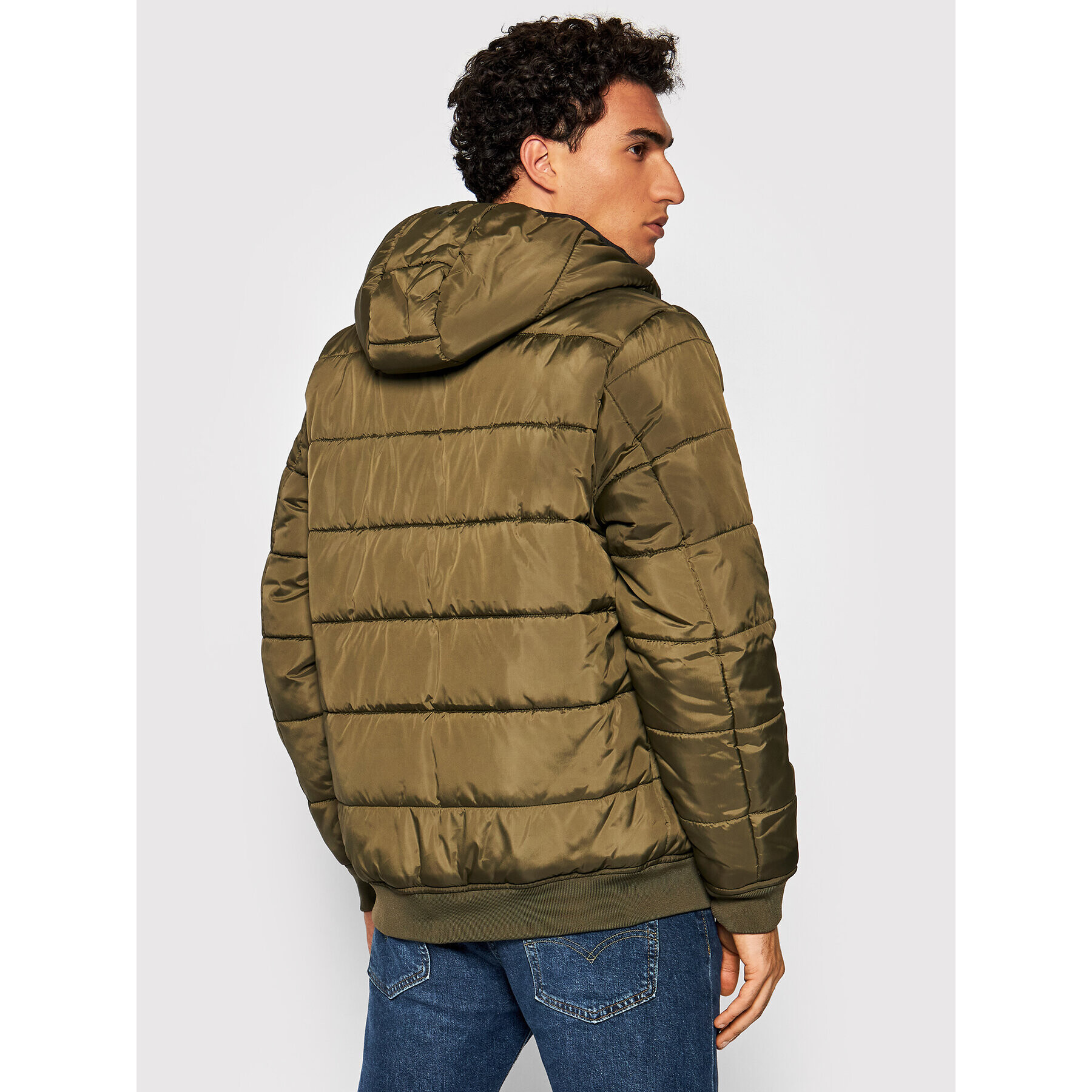 Pepe Jeans Geacă din puf Graham PM402447 Verde Regular Fit - Pled.ro