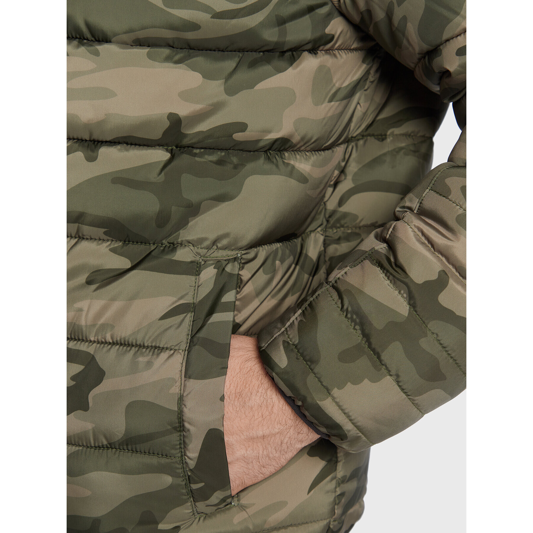 Pepe Jeans Geacă din puf Jack Camo PM402588 Verde Regular Fit - Pled.ro