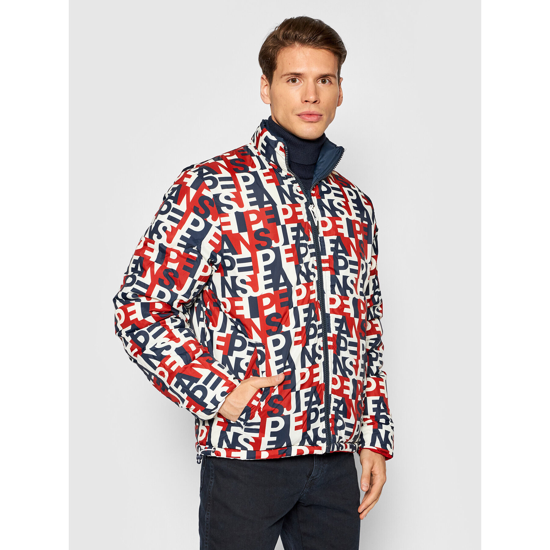 Pepe Jeans Geacă din puf Mark PM402454 Colorat Regular Fit - Pled.ro