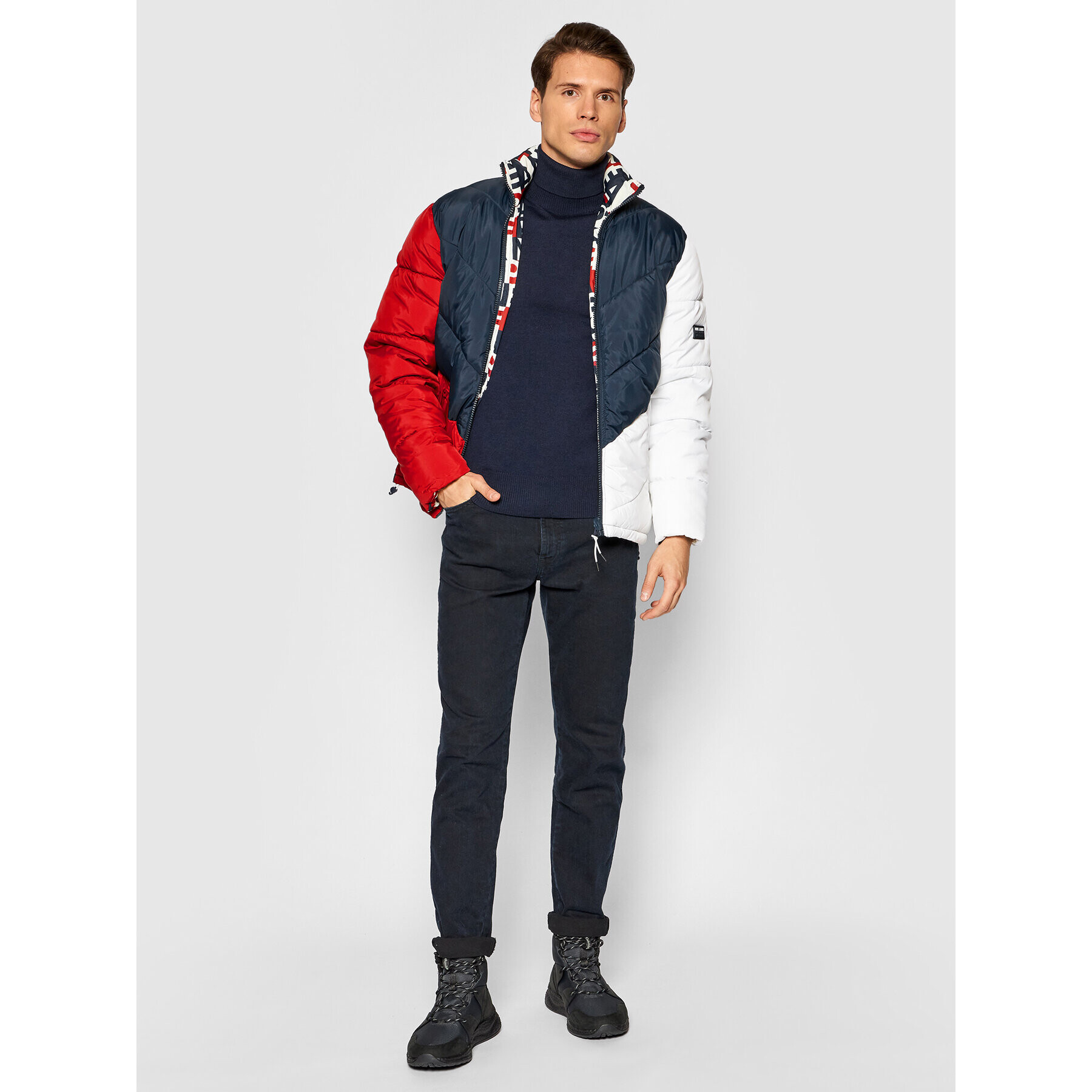 Pepe Jeans Geacă din puf Mark PM402454 Colorat Regular Fit - Pled.ro