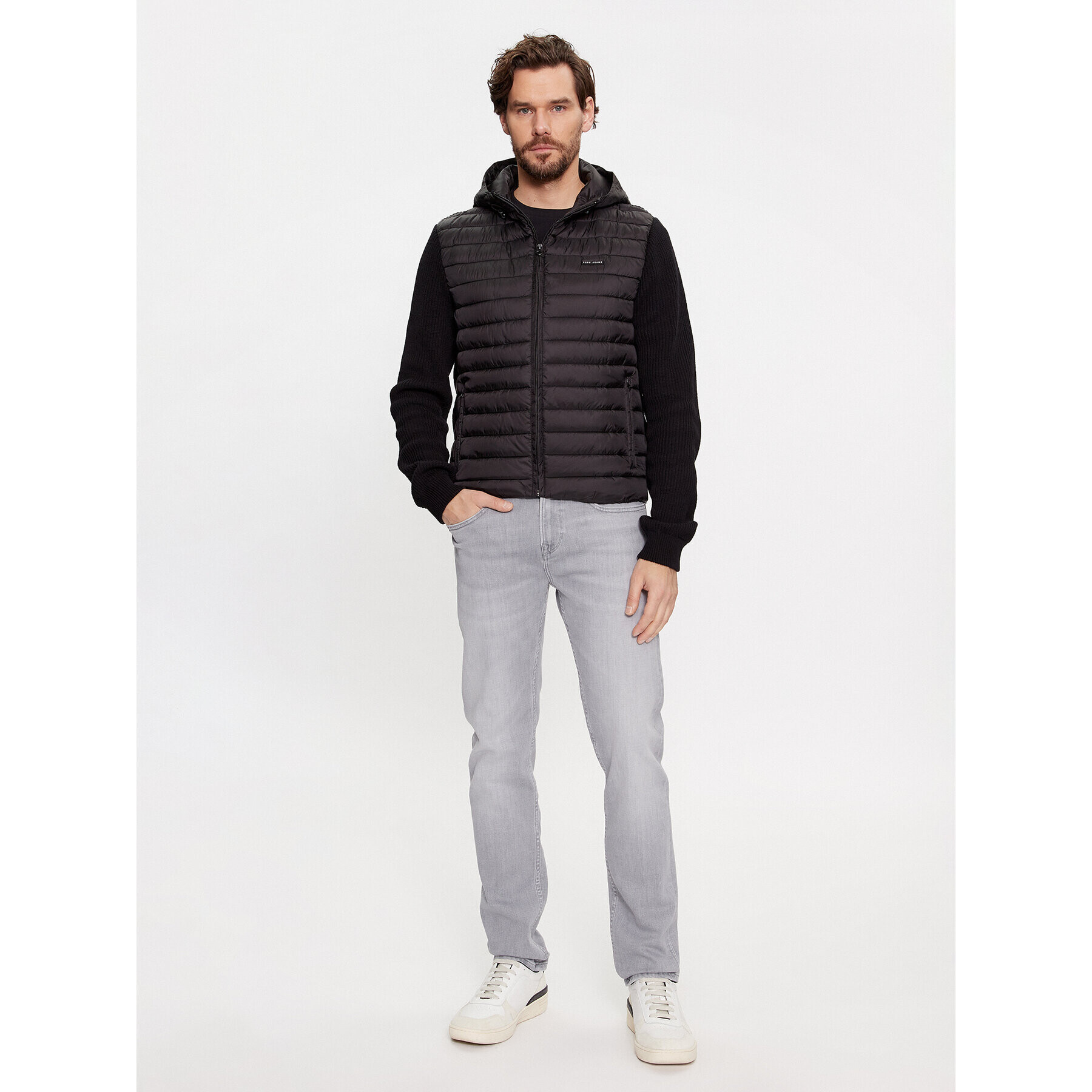 Pepe Jeans Geacă din puf Martin PM702401 Negru Regular Fit - Pled.ro