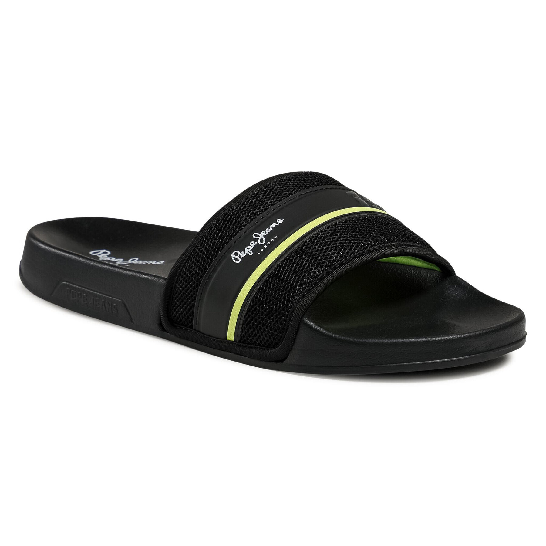 Pepe Jeans Șlapi Slider Mesh PMS70094 Negru - Pled.ro