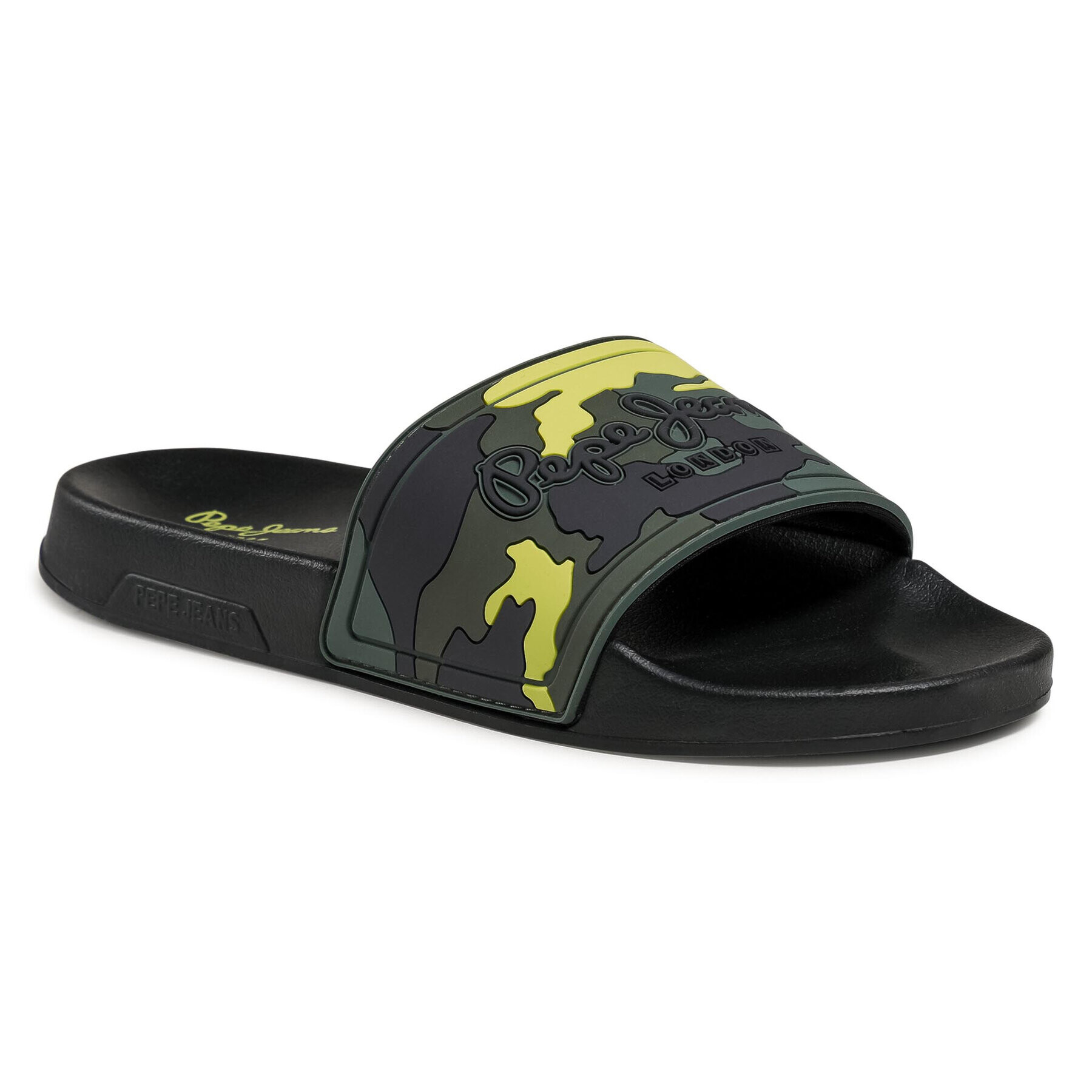 Pepe Jeans Șlapi Slider Mimetic PMS70093 Verde - Pled.ro