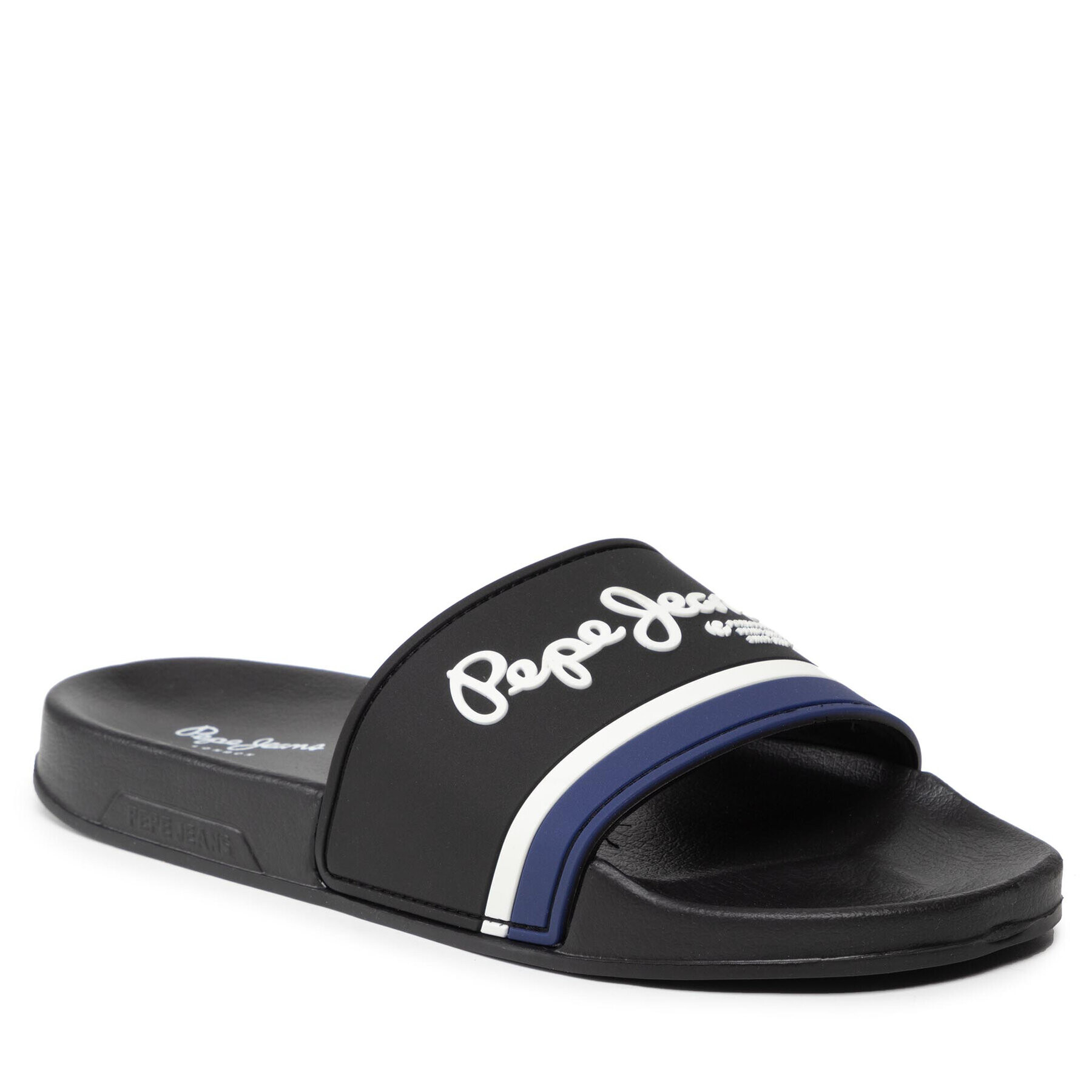 Pepe Jeans Șlapi Slider Portobello PMS70108 Negru - Pled.ro