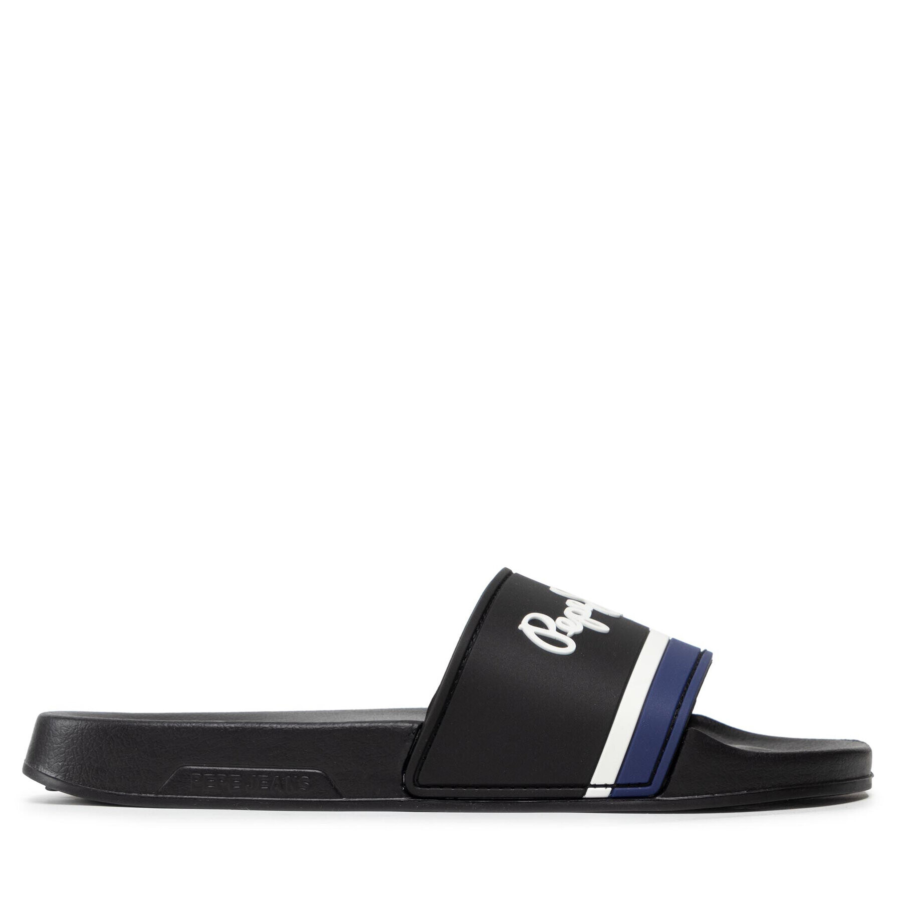 Pepe Jeans Șlapi Slider Portobello PMS70108 Negru - Pled.ro