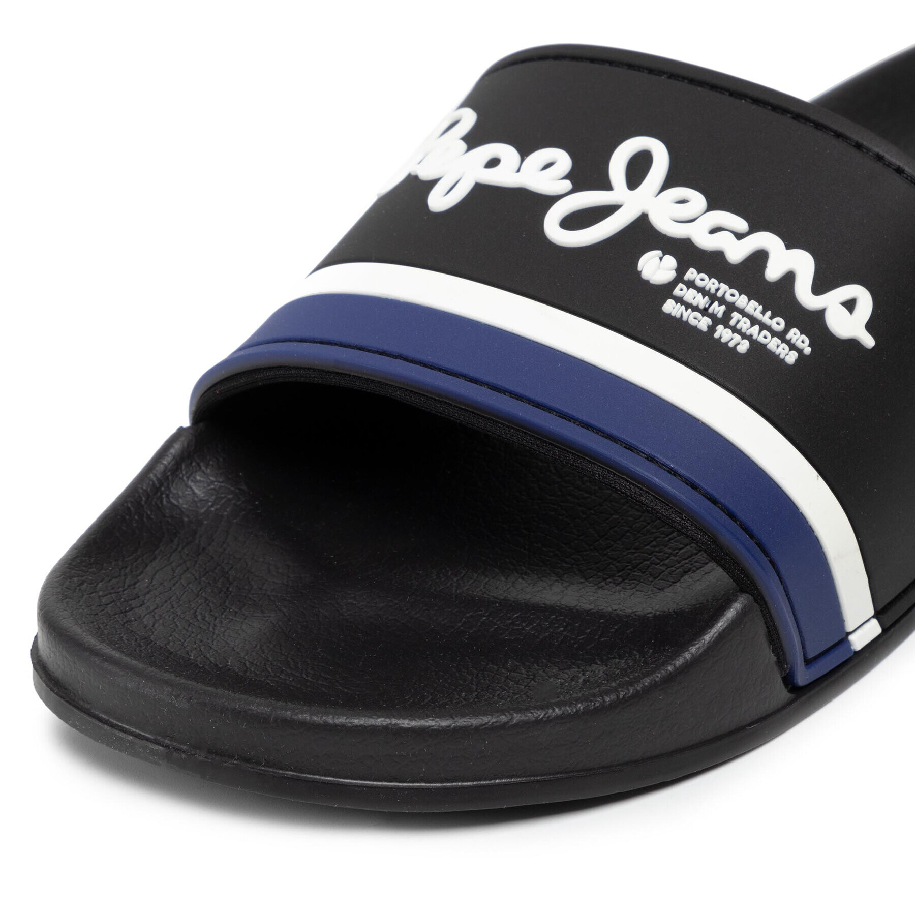 Pepe Jeans Șlapi Slider Portobello PMS70108 Negru - Pled.ro