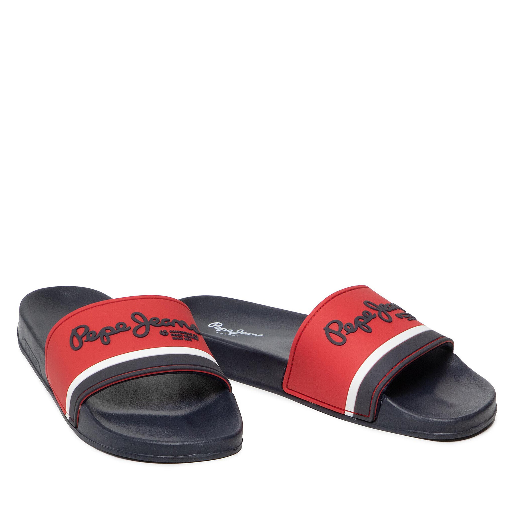 Pepe Jeans Șlapi Slider Portobello PMS70108 Roșu - Pled.ro