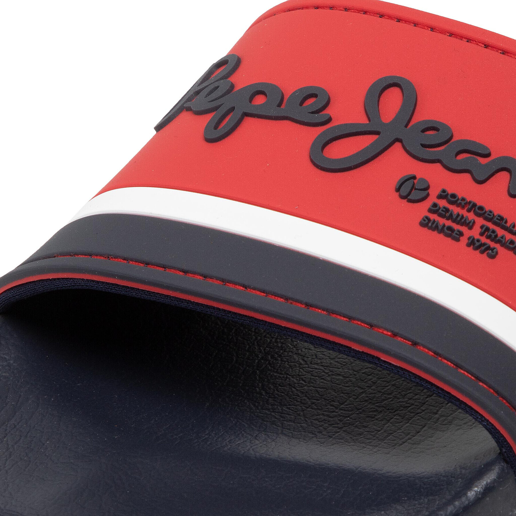 Pepe Jeans Șlapi Slider Portobello PMS70108 Roșu - Pled.ro