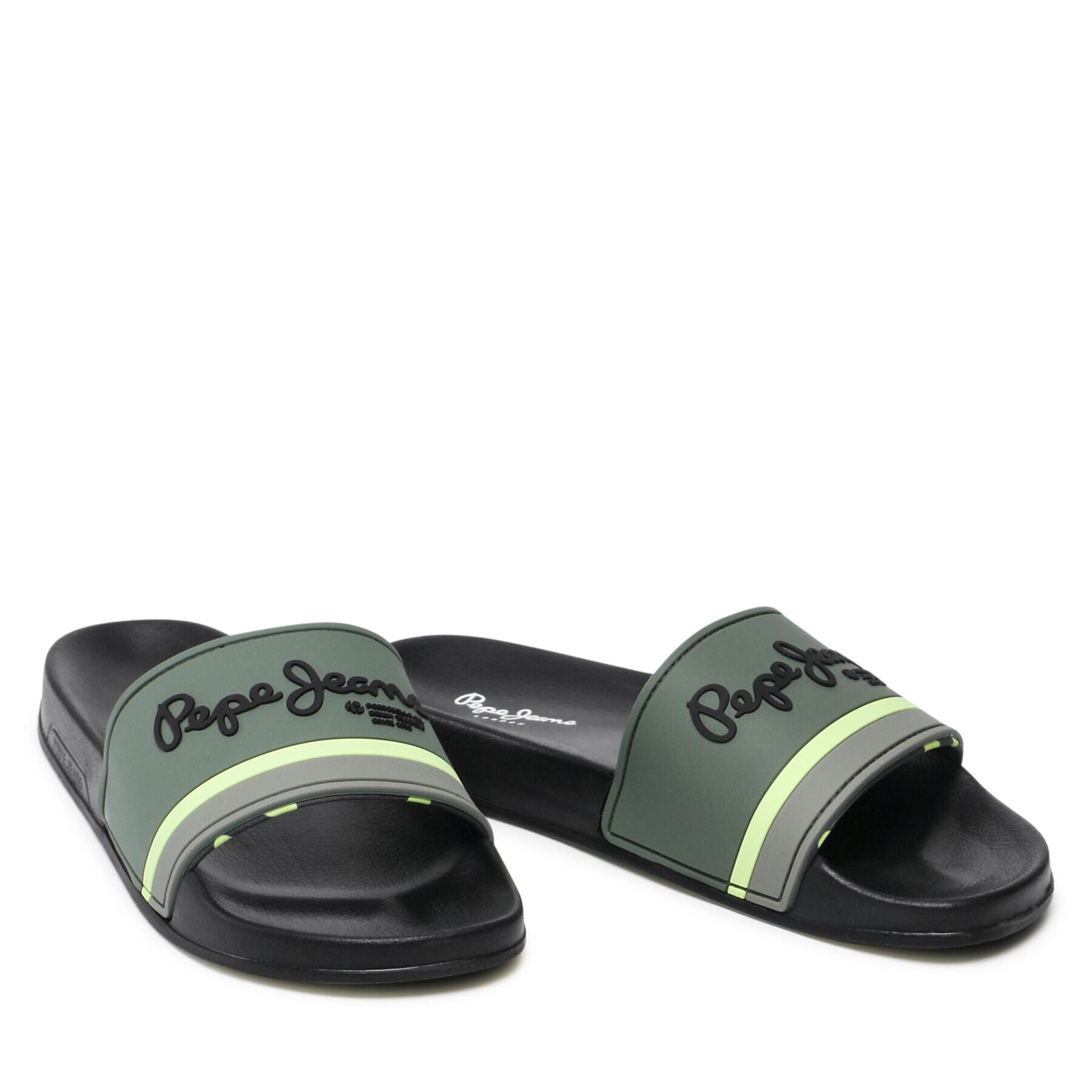 Pepe Jeans Șlapi Slider Portobello PMS70108 Verde - Pled.ro