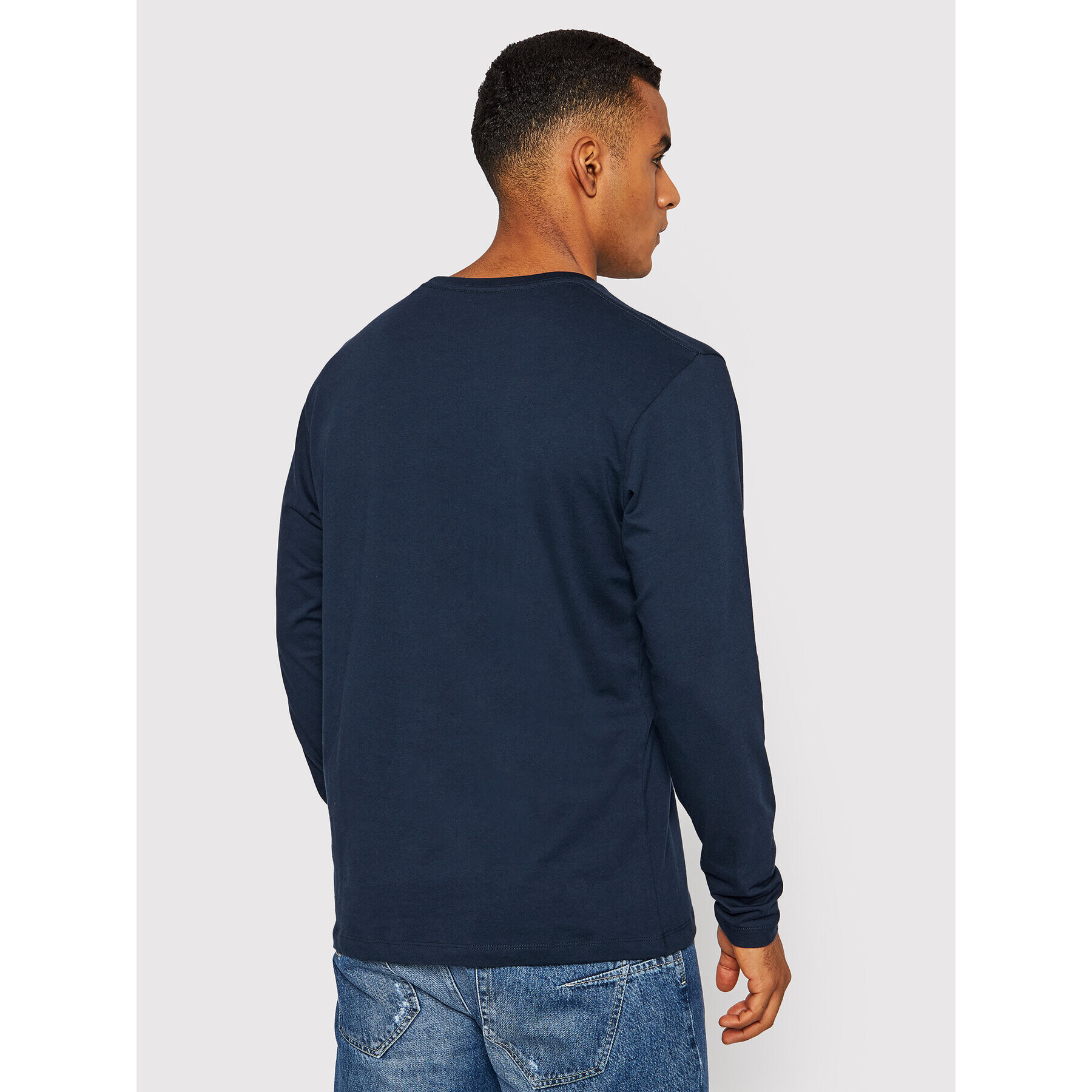 Pepe Jeans Longsleeve Eggo PM508209 Bleumarin Regular Fit - Pled.ro