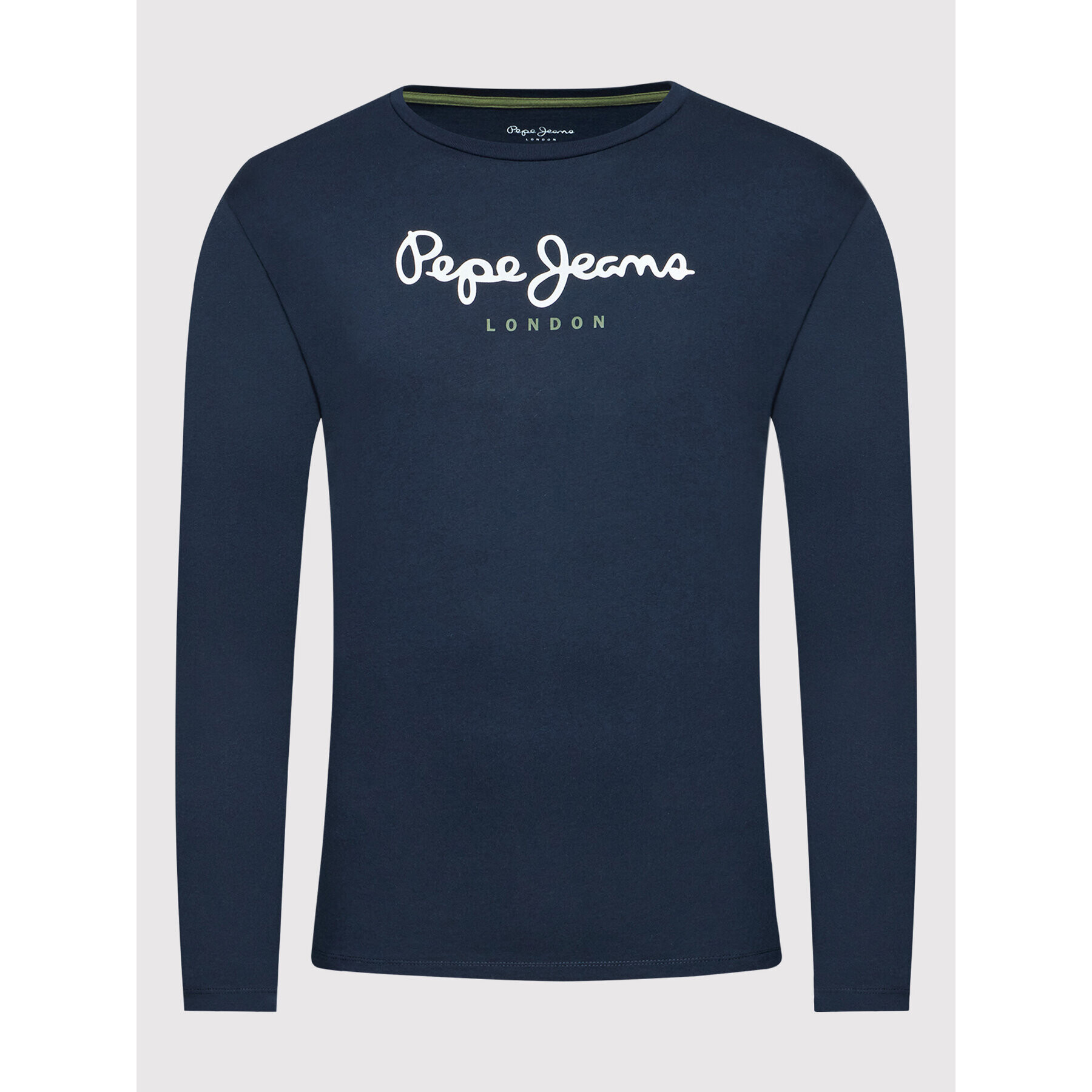 Pepe Jeans Longsleeve Eggo PM508209 Bleumarin Regular Fit - Pled.ro