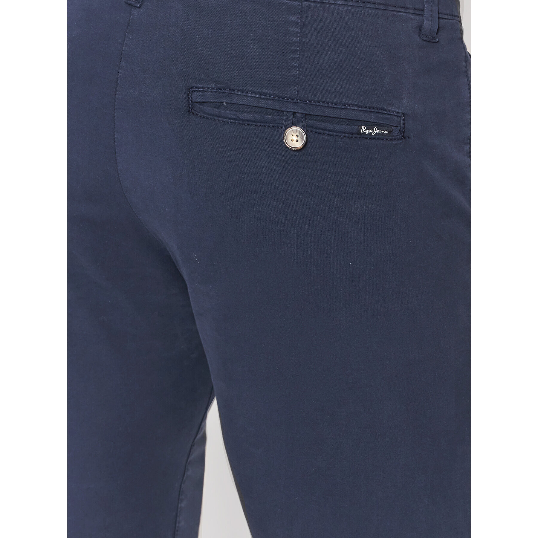 Pepe Jeans Pantalon scurți din material Queen PM800938 Bleumarin Regular Fit - Pled.ro