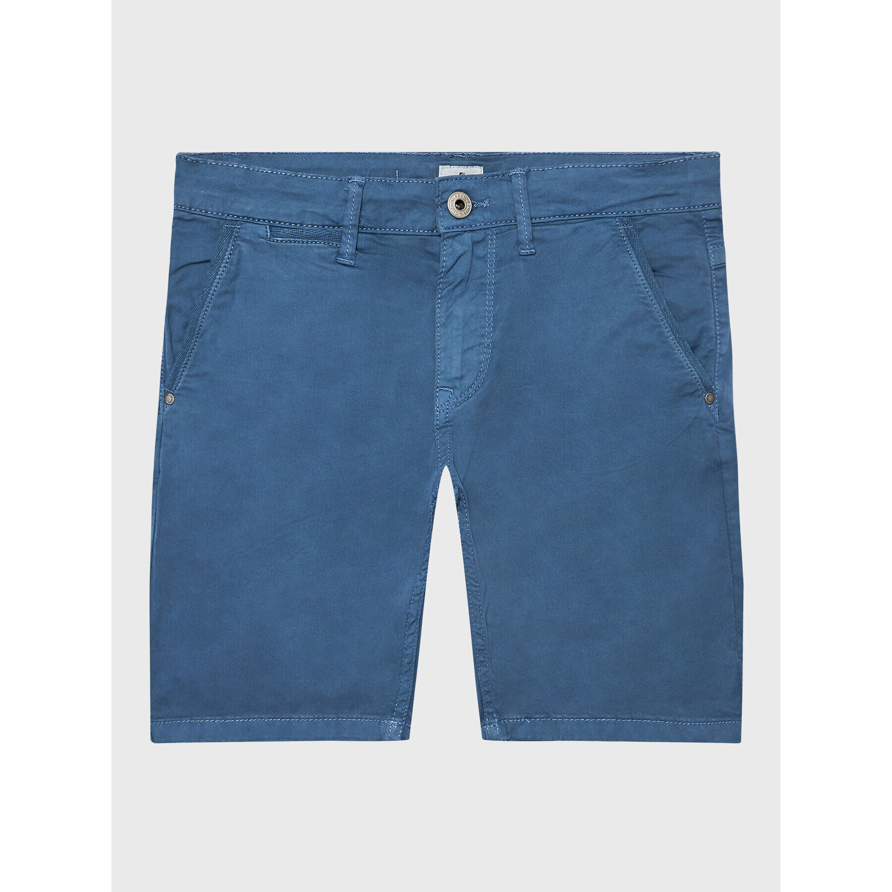 Pepe Jeans Pantalon scurți din material Blueburn Short PB800726C75 Albastru Regular Fit - Pled.ro