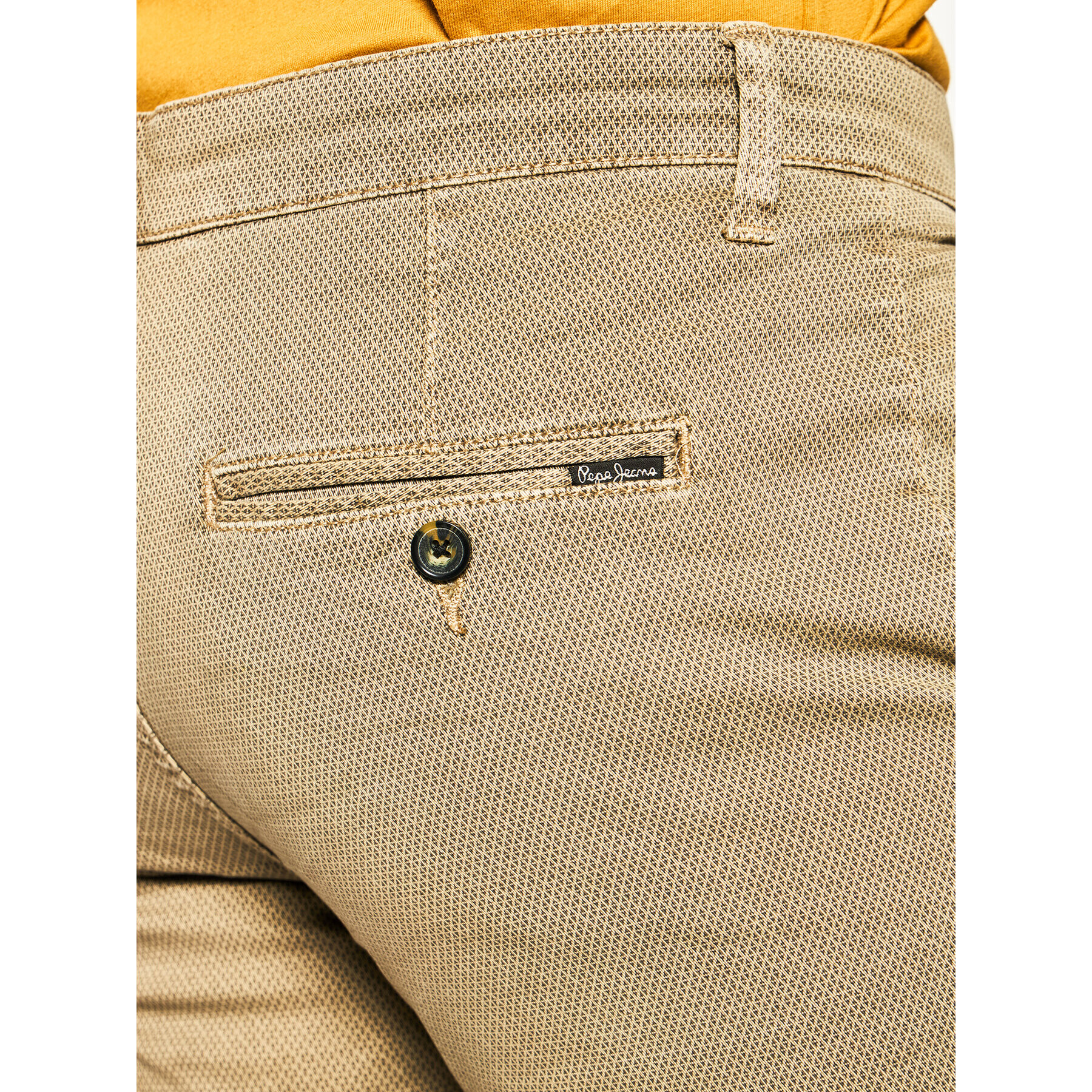 Pepe Jeans Pantalon scurți din material Charly Minimal PM800773 Verde Slim Fit - Pled.ro