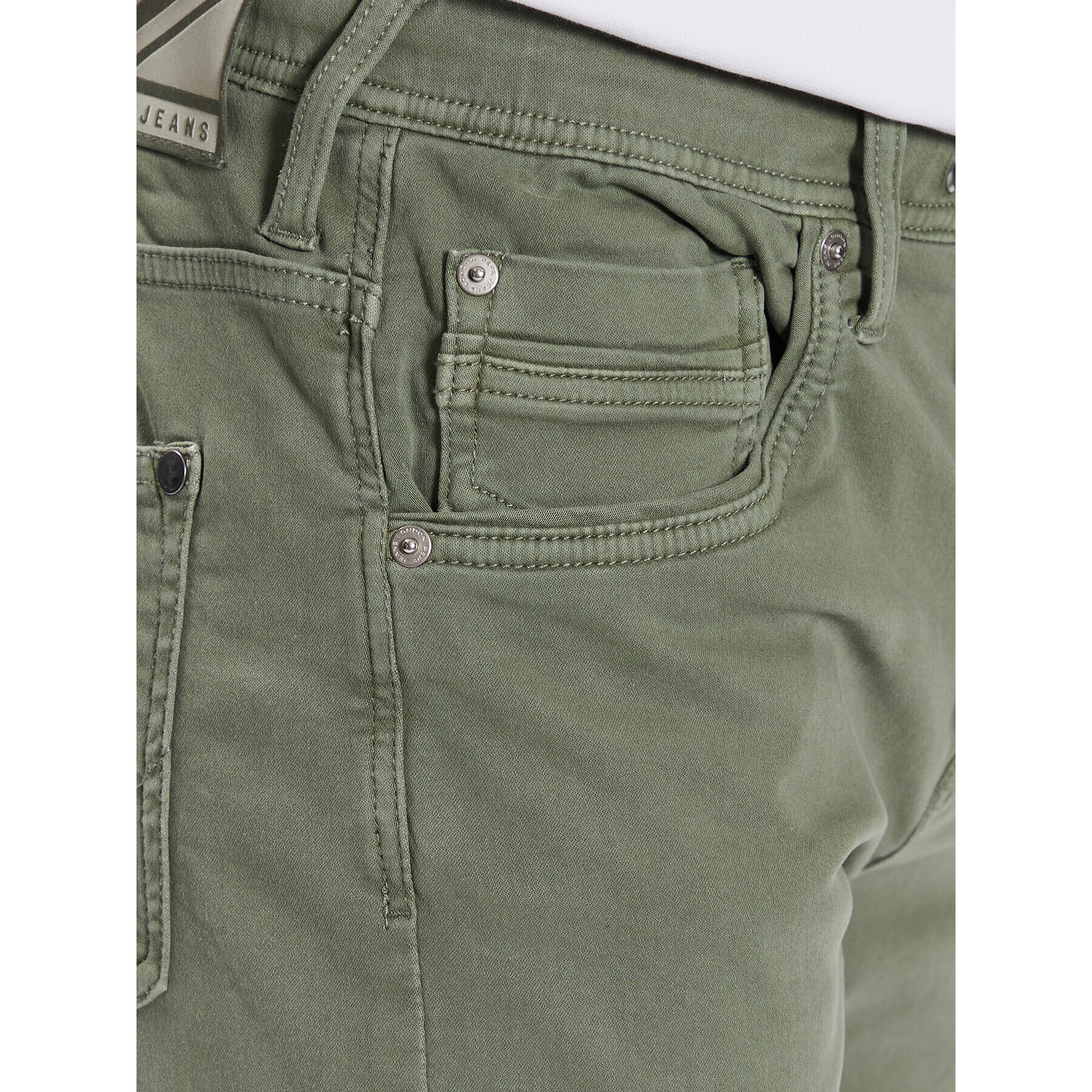 Pepe Jeans Pantalon scurți din material Jagger Short PM800920 Verde Slim Fit - Pled.ro