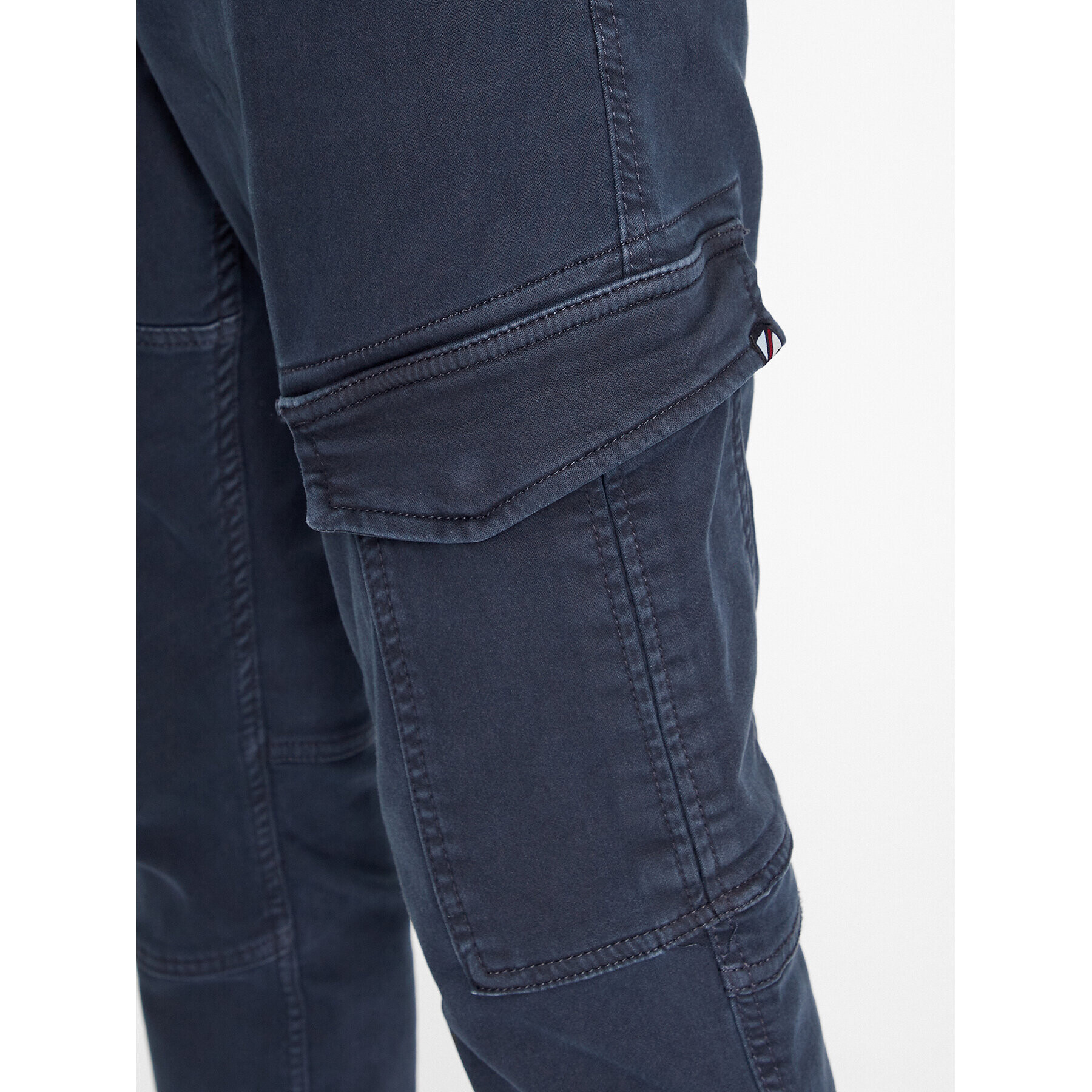 Pepe Jeans Pantaloni din material Jared PM211604YG7 Bleumarin Regular Fit - Pled.ro