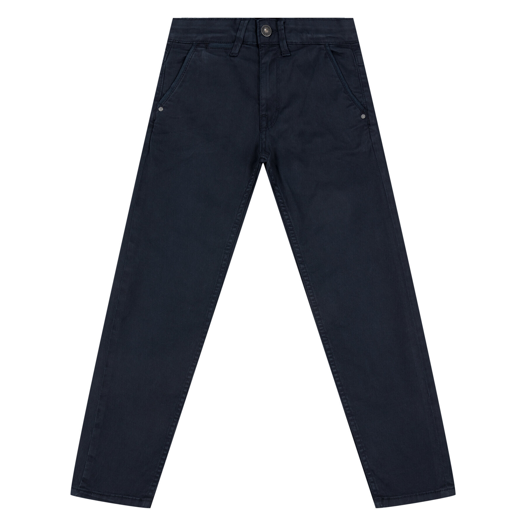 Pepe Jeans Pantaloni din material PB210138C41 Bleumarin Regular Fit - Pled.ro