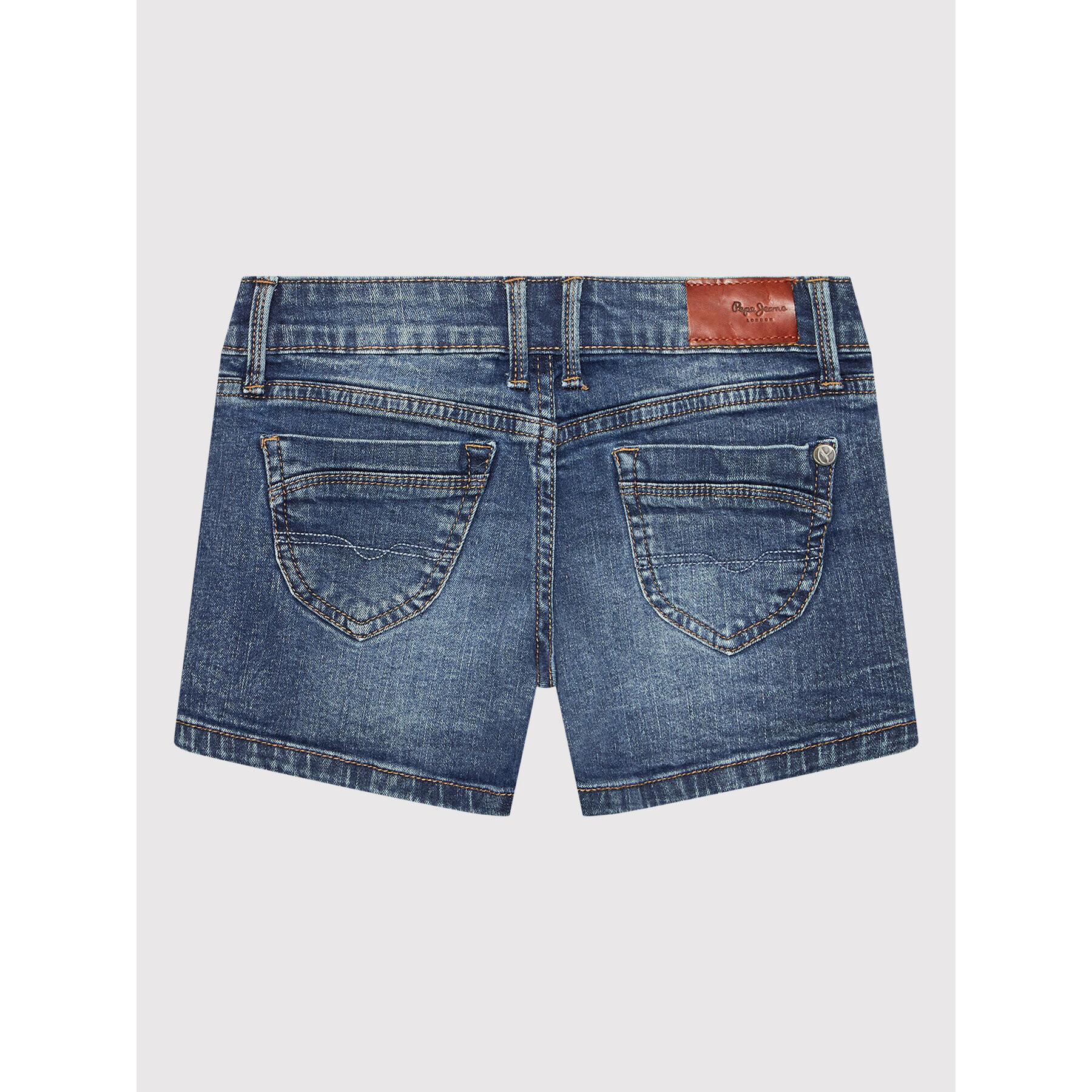 Pepe Jeans Pantaloni scurți de blugi Foxtail PG800782 Bleumarin Regular Fit - Pled.ro