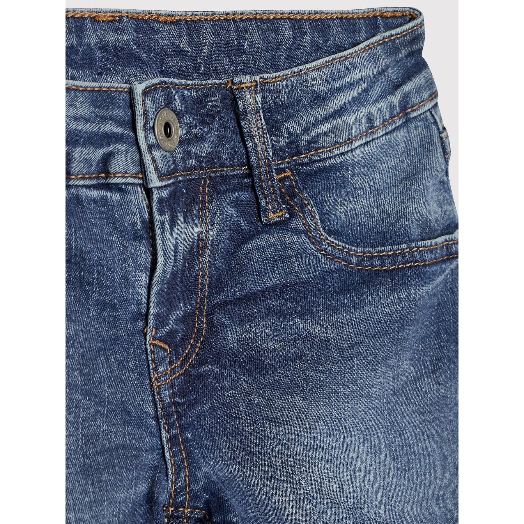 Pepe Jeans Pantaloni scurți de blugi Foxtail PG800782 Bleumarin Regular Fit - Pled.ro