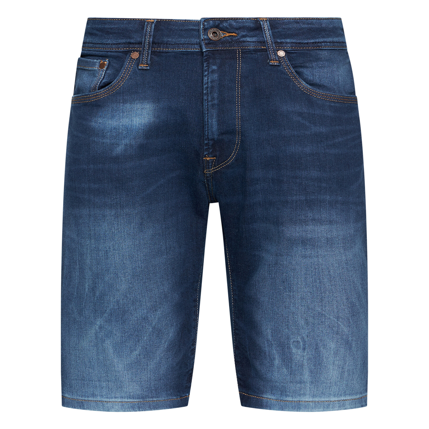 Pepe Jeans Pantaloni scurți de blugi Stanley PM800854 Bleumarin Taper Fit - Pled.ro