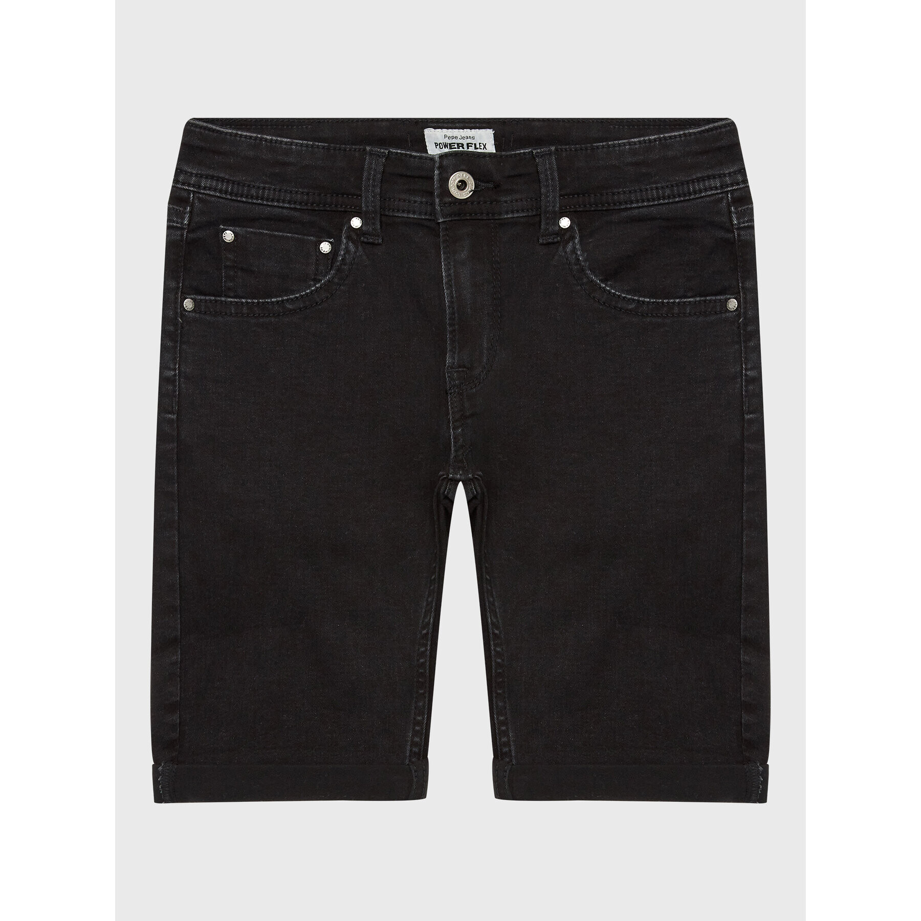 Pepe Jeans Pantaloni scurți de blugi Becket Short PB800692XR0 Negru Slim Fit - Pled.ro