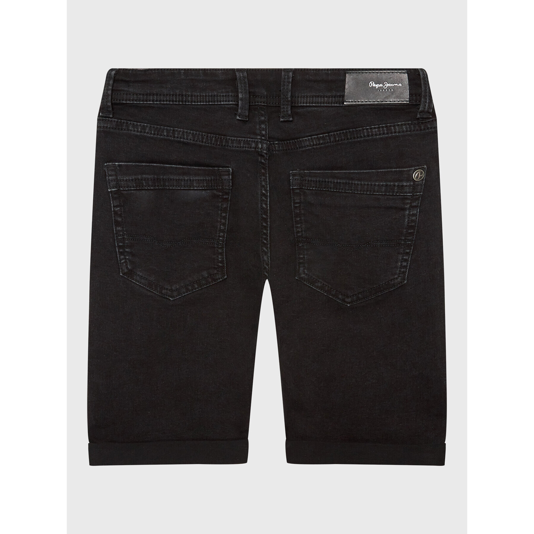 Pepe Jeans Pantaloni scurți de blugi Becket Short PB800692XR0 Negru Slim Fit - Pled.ro