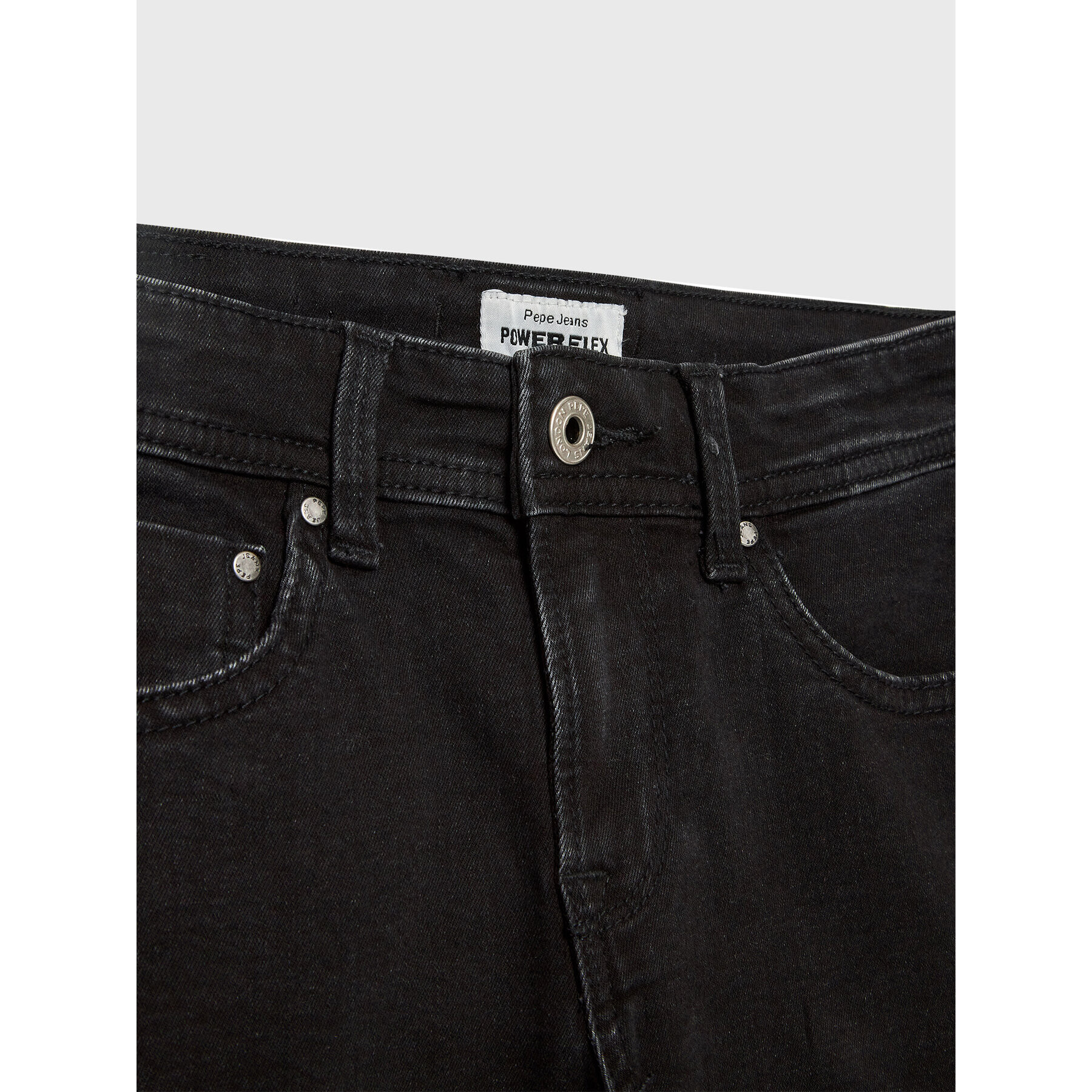 Pepe Jeans Pantaloni scurți de blugi Becket Short PB800692XR0 Negru Slim Fit - Pled.ro