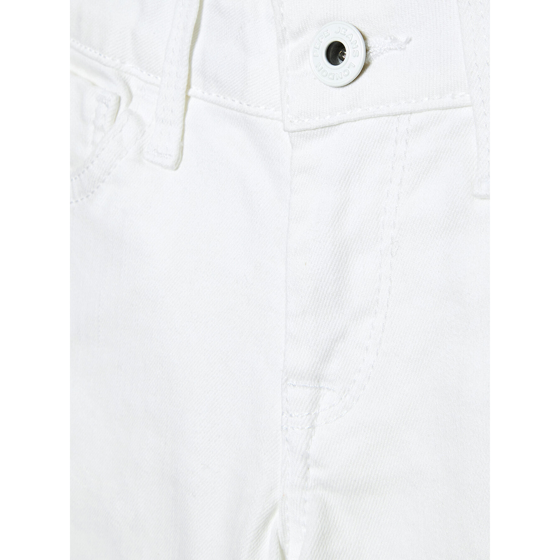 Pepe Jeans Pantaloni scurți de blugi Foxtail PG800782 Alb Regular Fit - Pled.ro