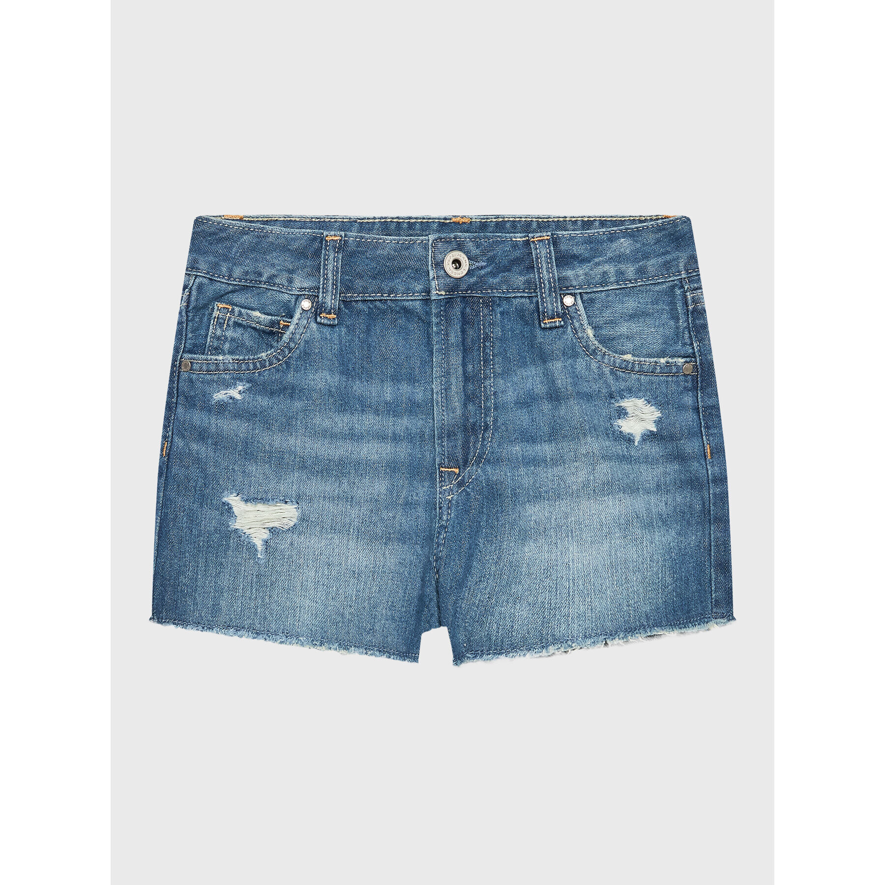 Pepe Jeans Pantaloni scurți de blugi Patty Short PG800783MR1 Albastru Regular Fit - Pled.ro