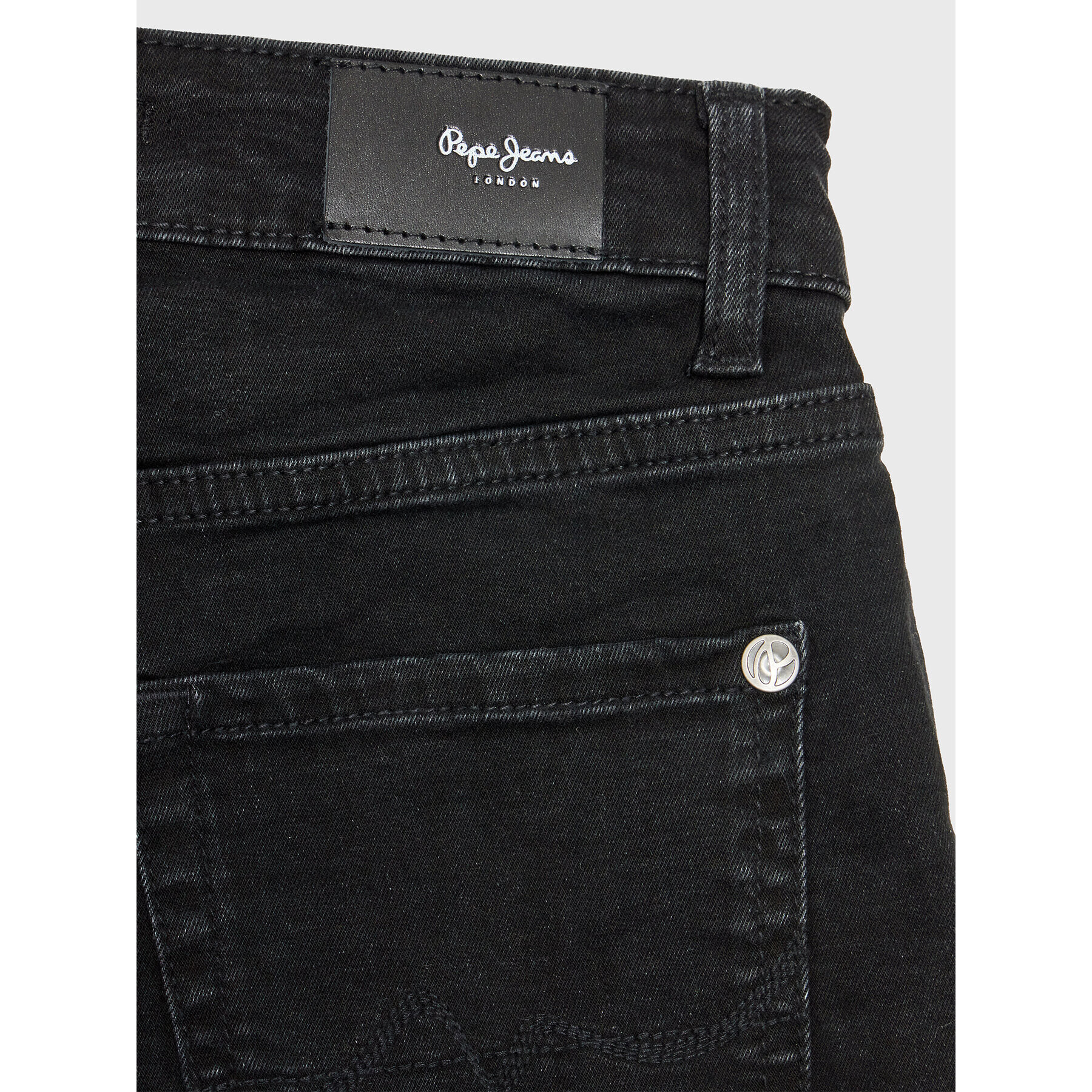 Pepe Jeans Pantaloni scurți de blugi Patty Short PG800783XR0 Negru Regular Fit - Pled.ro