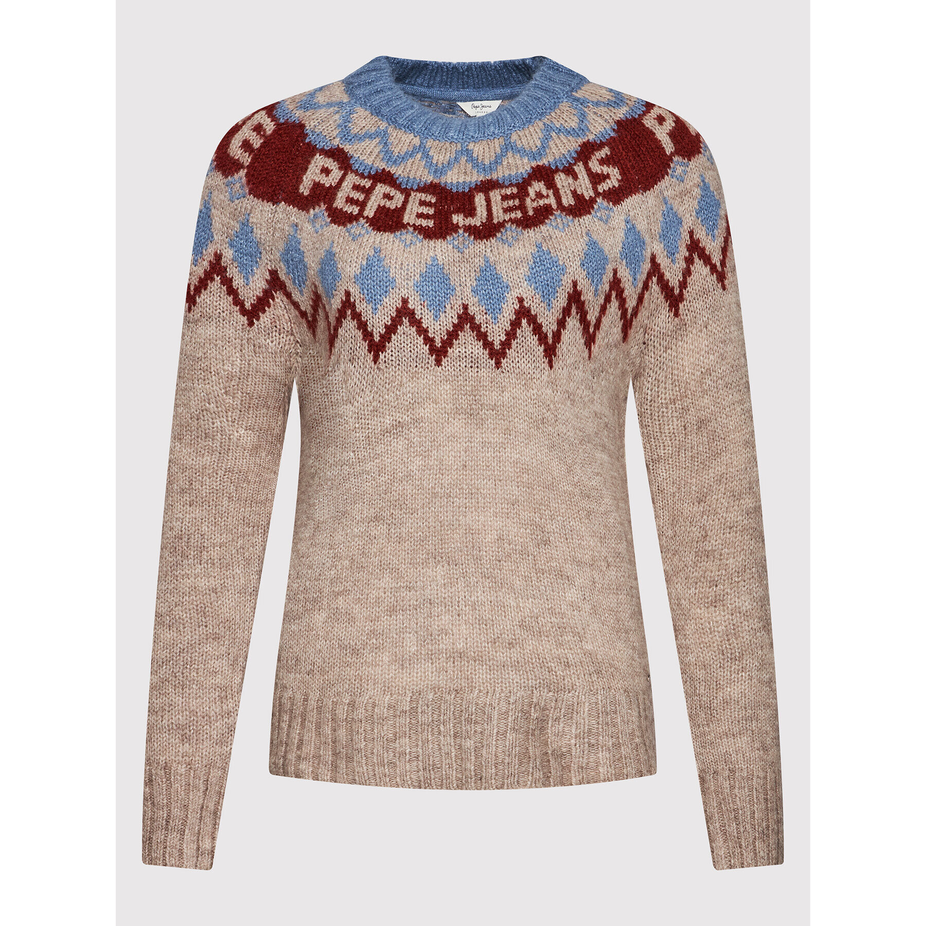 Pepe Jeans Pulover Paige PL701793 Maro Regular Fit - Pled.ro