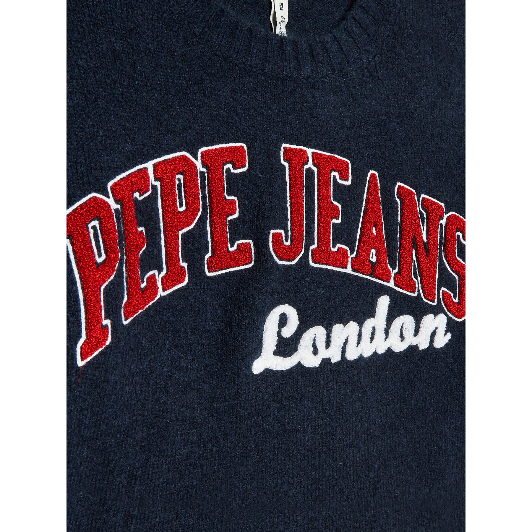 Pepe Jeans Pulover PG701036 Bleumarin Relaxed Fit - Pled.ro