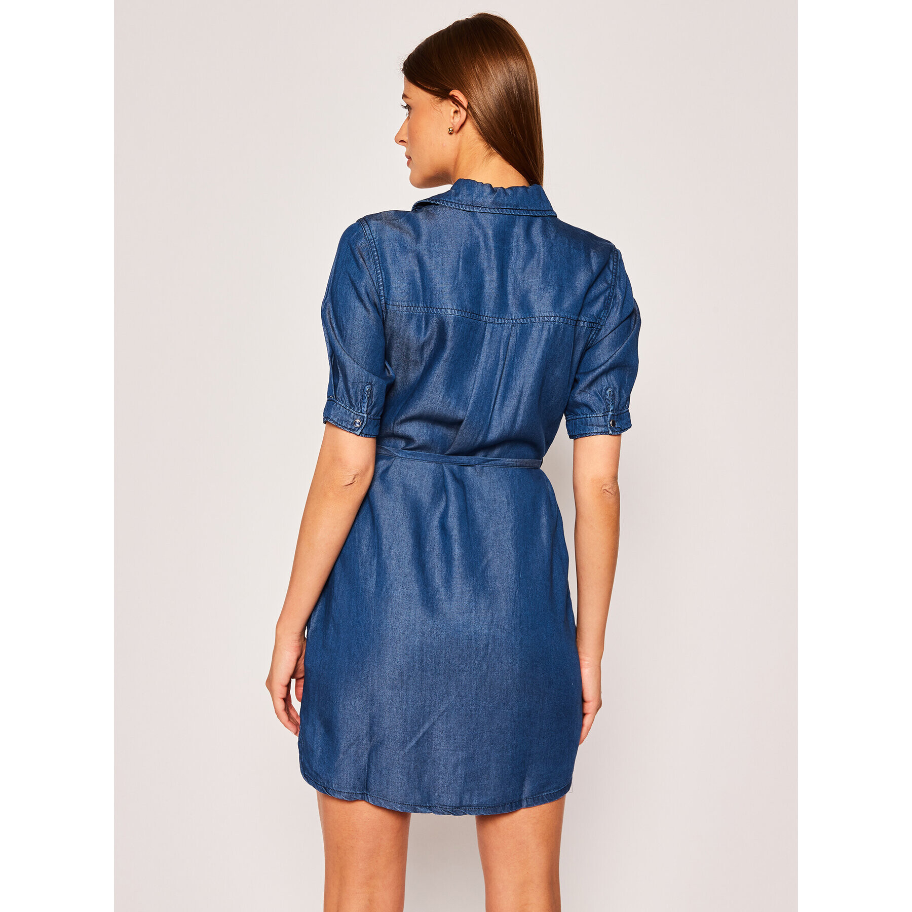 Pepe Jeans Rochie de blugi Gloss PL952694 Bleumarin Regular Fit - Pled.ro