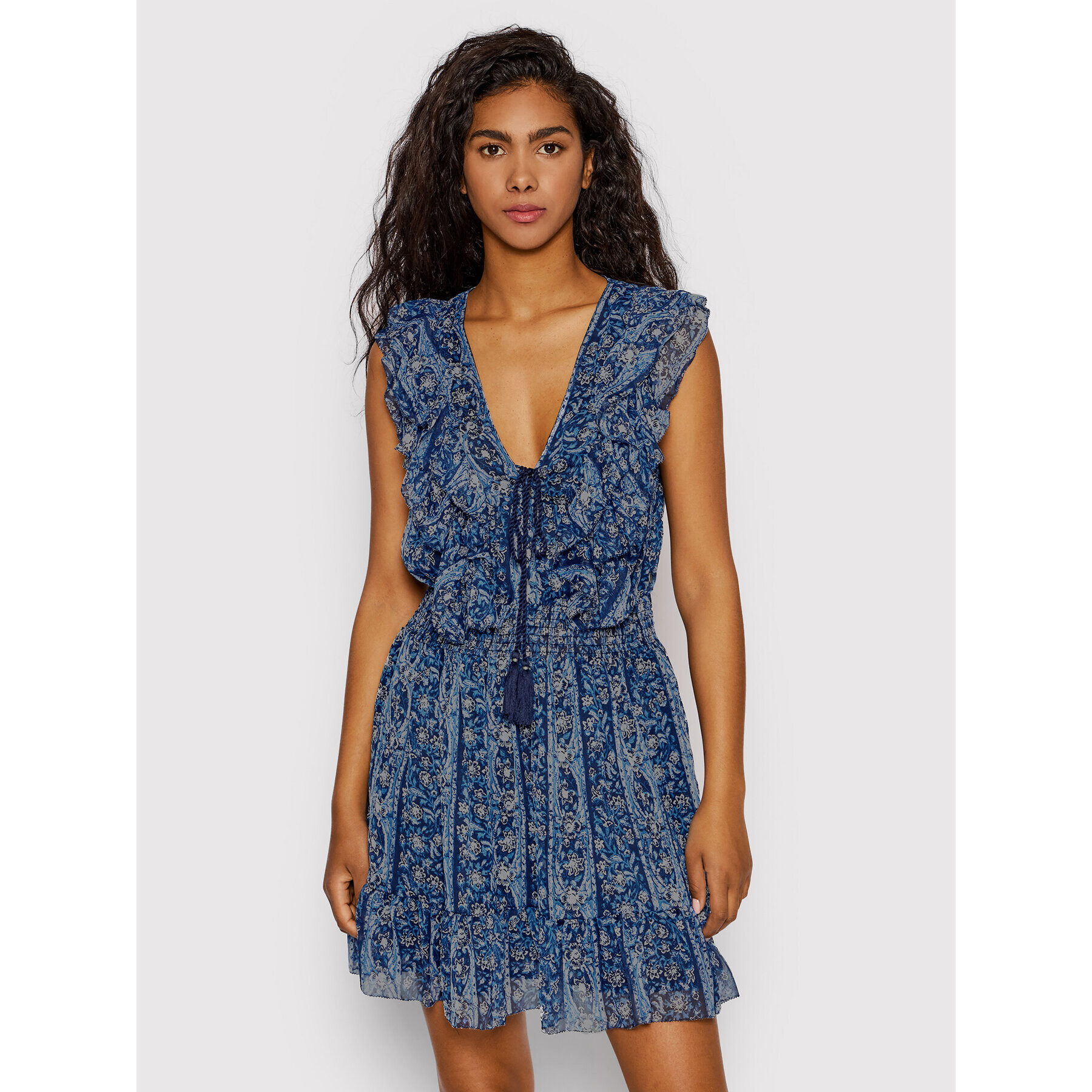 Pepe Jeans Rochie de vară Atisha PL953036 Bleumarin Regular Fit - Pled.ro