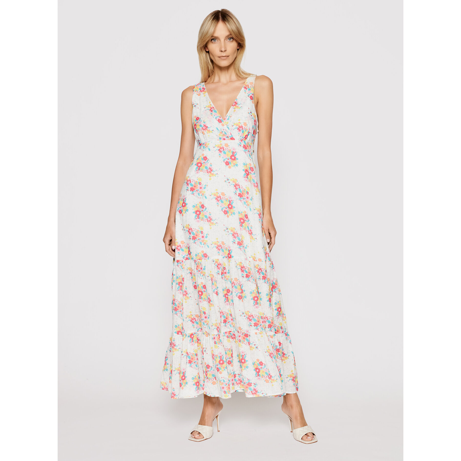 Pepe Jeans Rochie de vară Fionas PL952831 Alb Regular Fit - Pled.ro