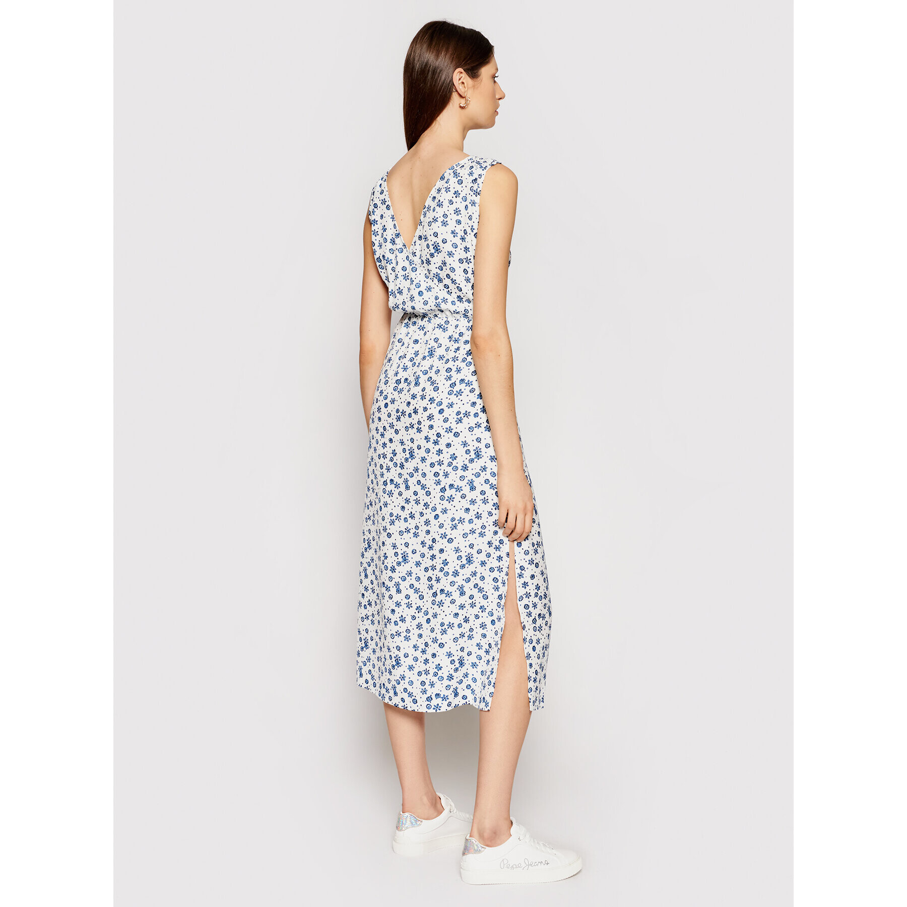 Pepe Jeans Rochie de vară Lou PL952844 Alb Regular Fit - Pled.ro